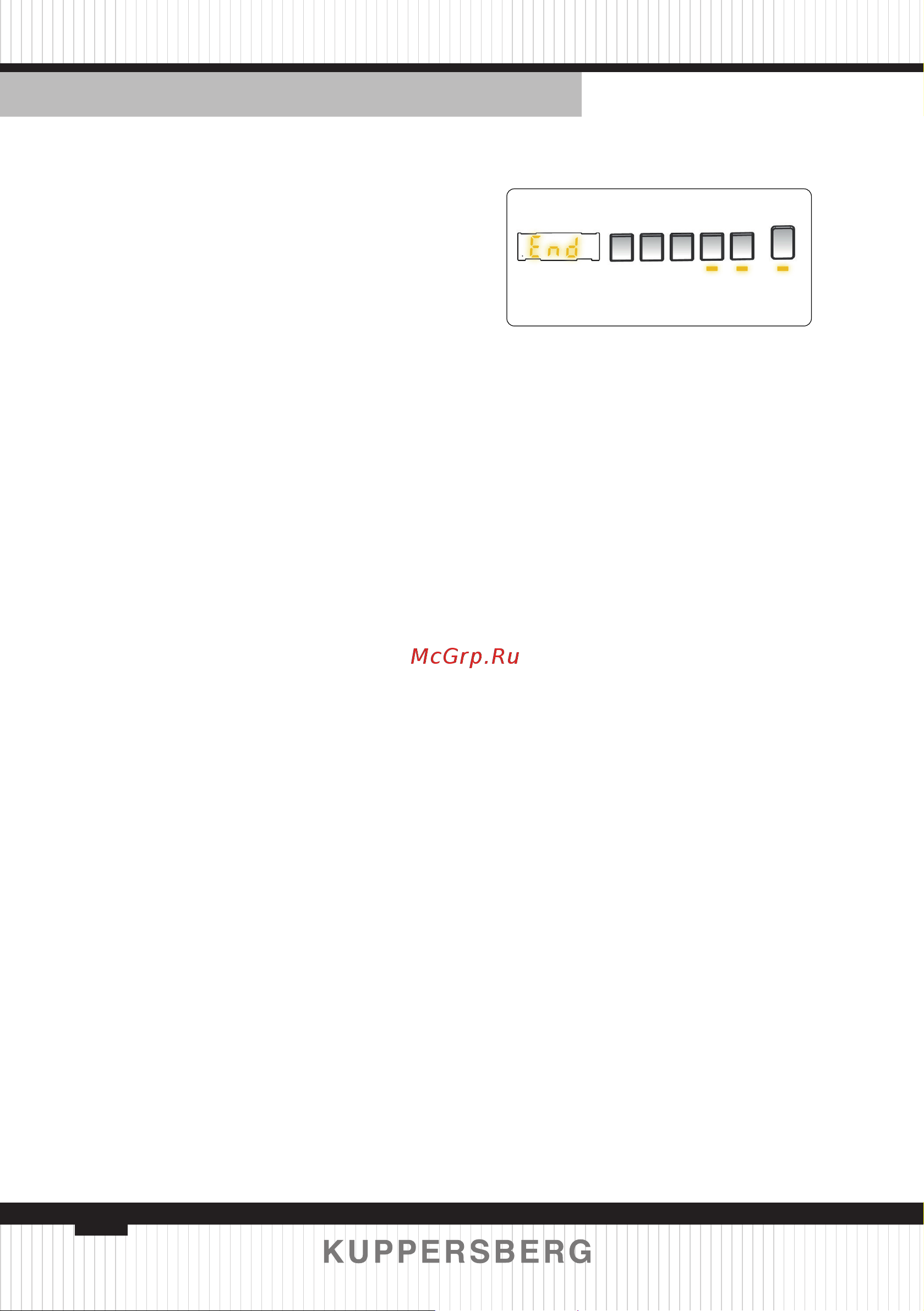 Kuppersberg WM 540 [80/148] Programme end