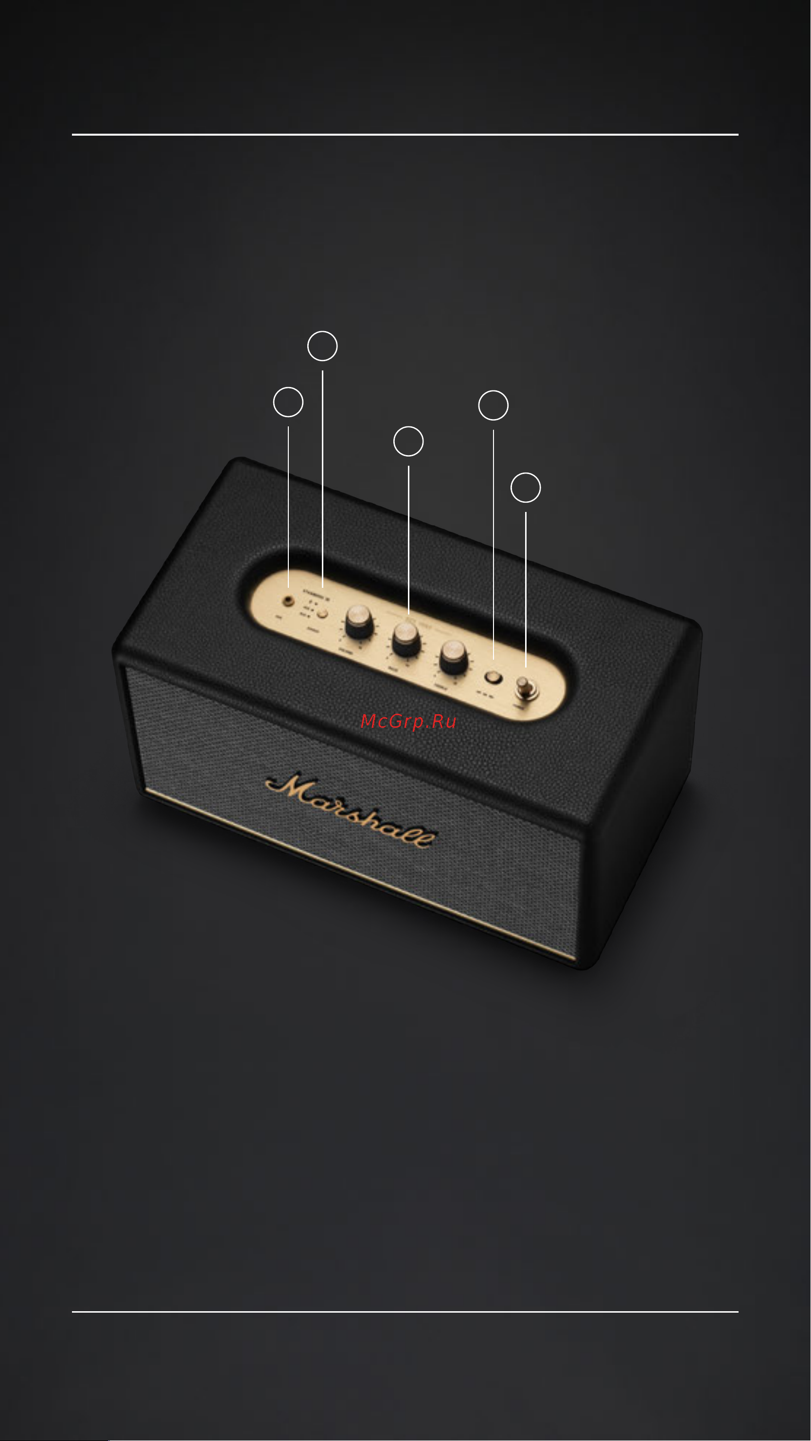 Marshall Stanmore III Black [266/307] 設備佈局 繁體中