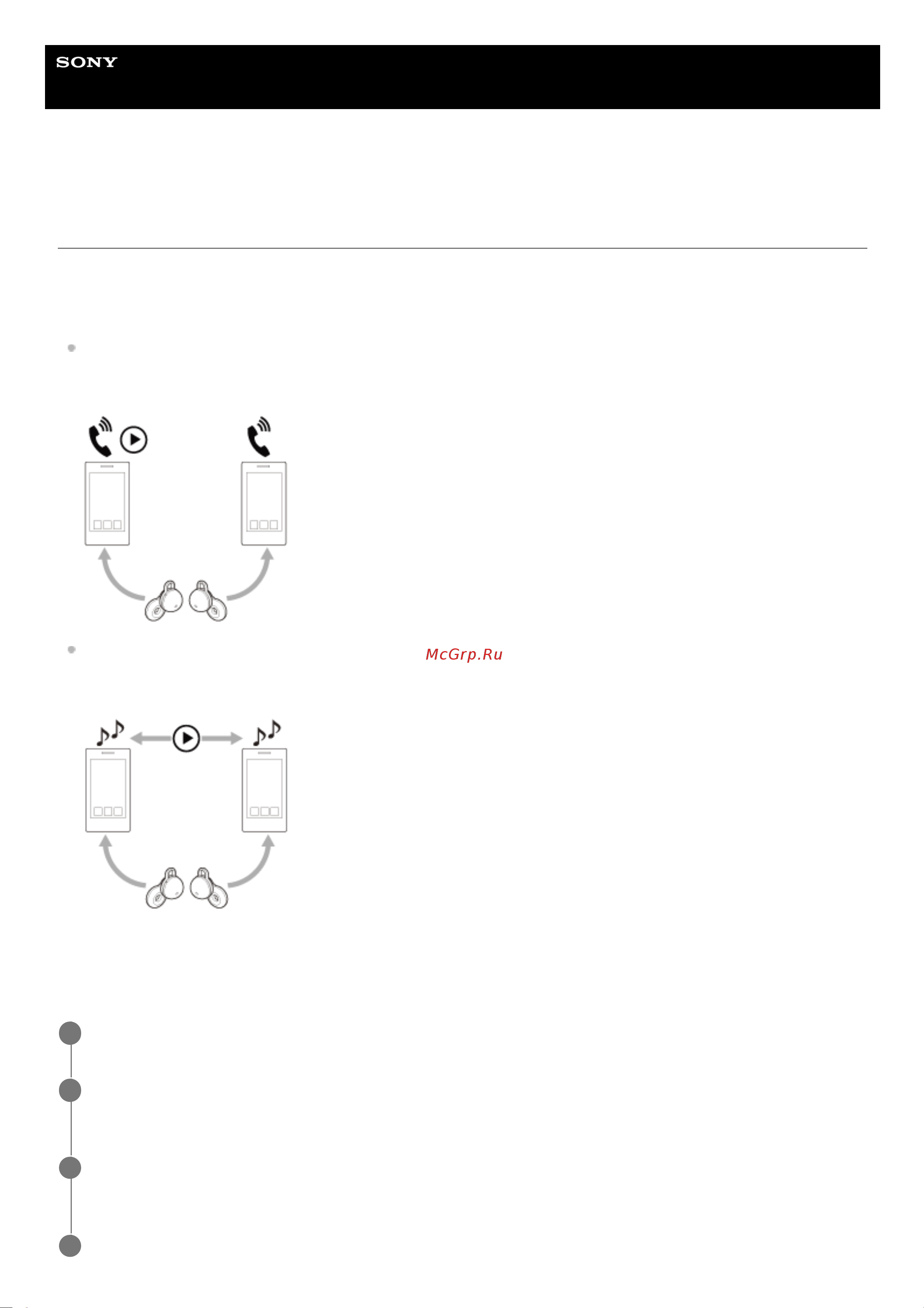 Sony LinkBuds S Beige (WF-LS900N) [79/156] Подключение гарнитуры к 2 устройствам одновременно многоточечное подключение