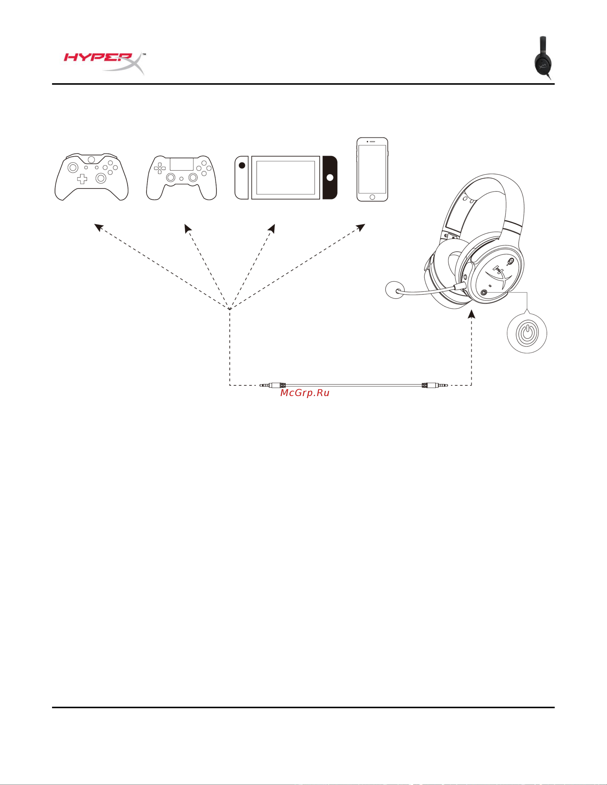 HyperX Cloud Orbit S (HX-HSCOS-GM/WW) [177/238] 아날로그 3 mm 모드