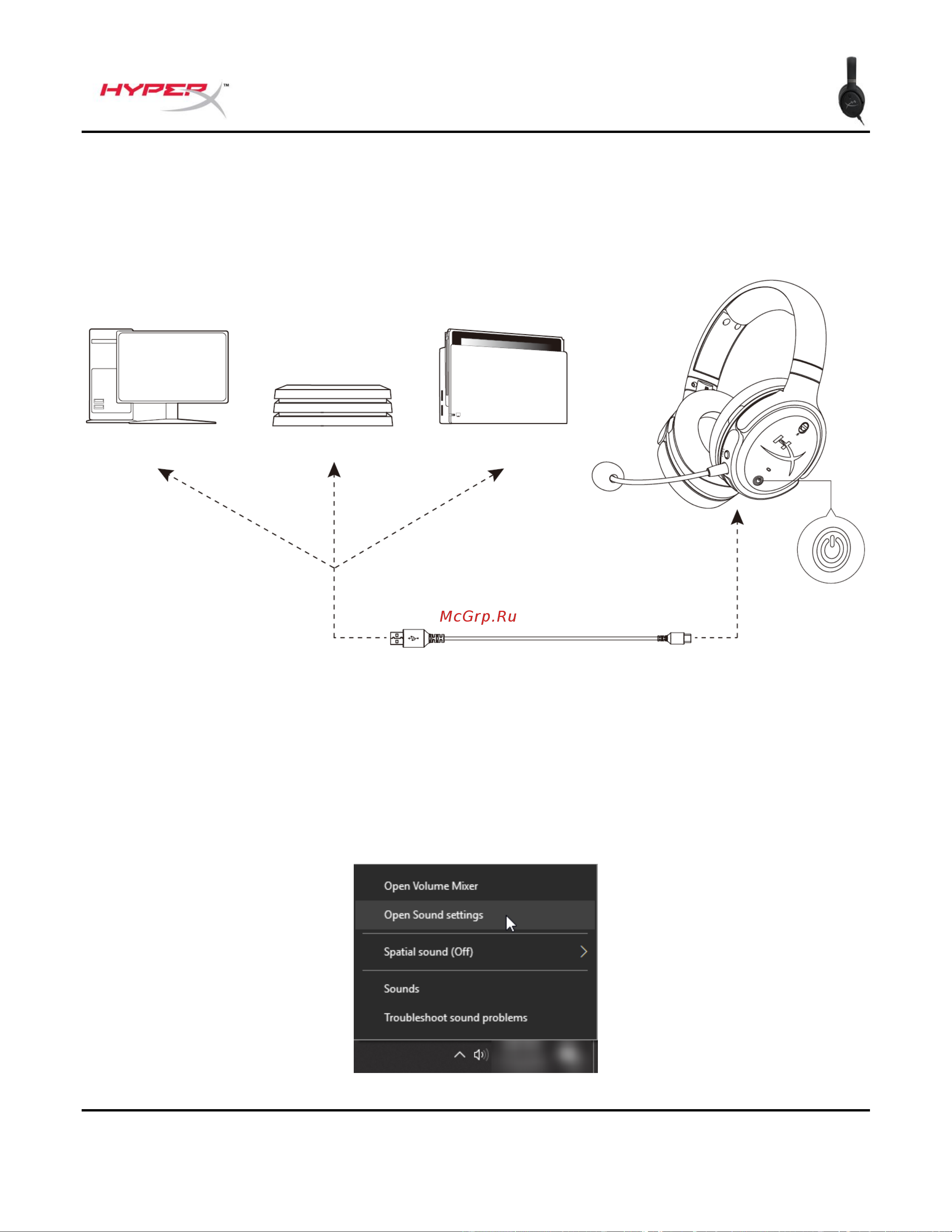 HyperX Cloud Orbit S (HX-HSCOS-GM/WW) [187/238] การใช ช ดห ฟ ง