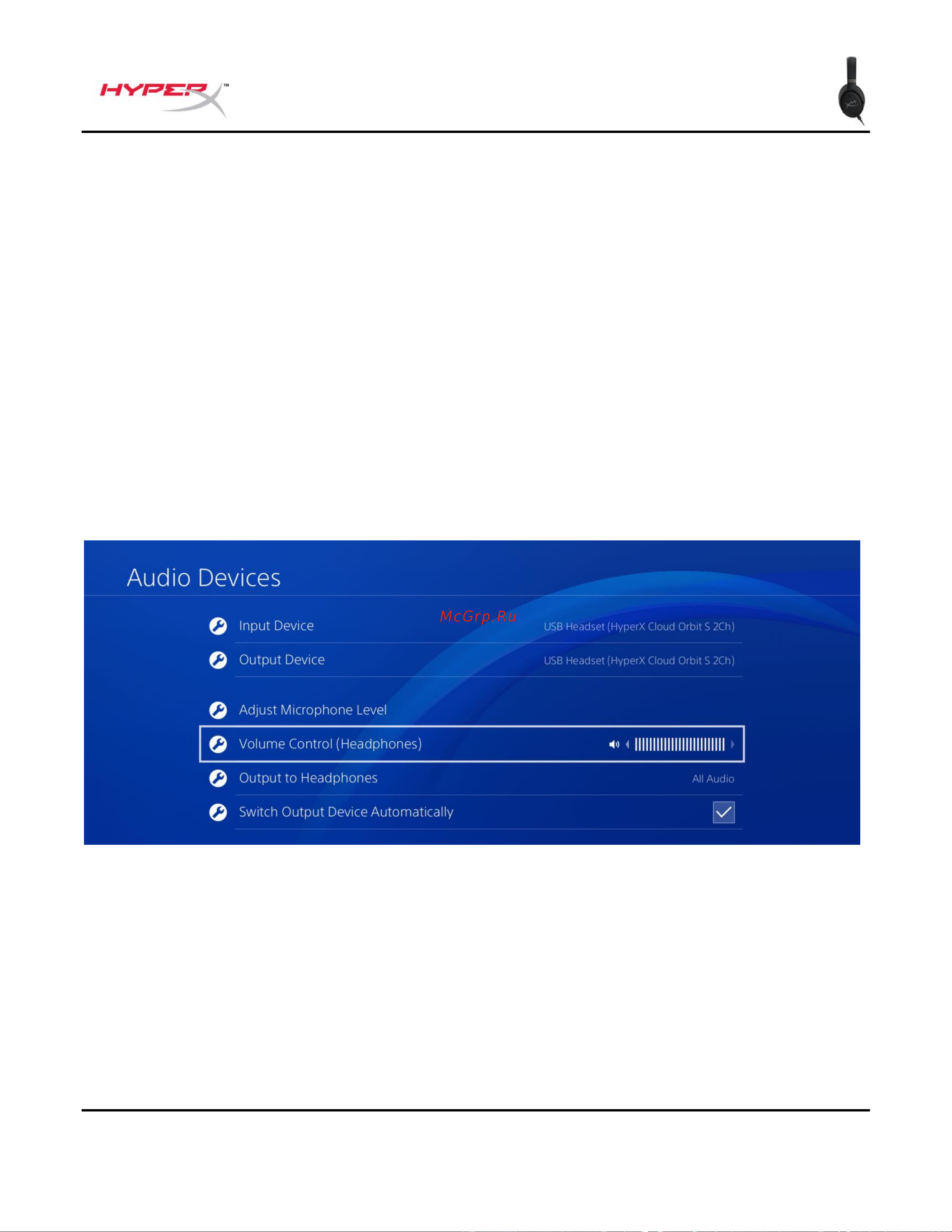 HyperX Cloud Orbit S (HX-HSCOS-GM/WW) [189/238] โครงร างการท างานส าหร บ playstation 4 usb