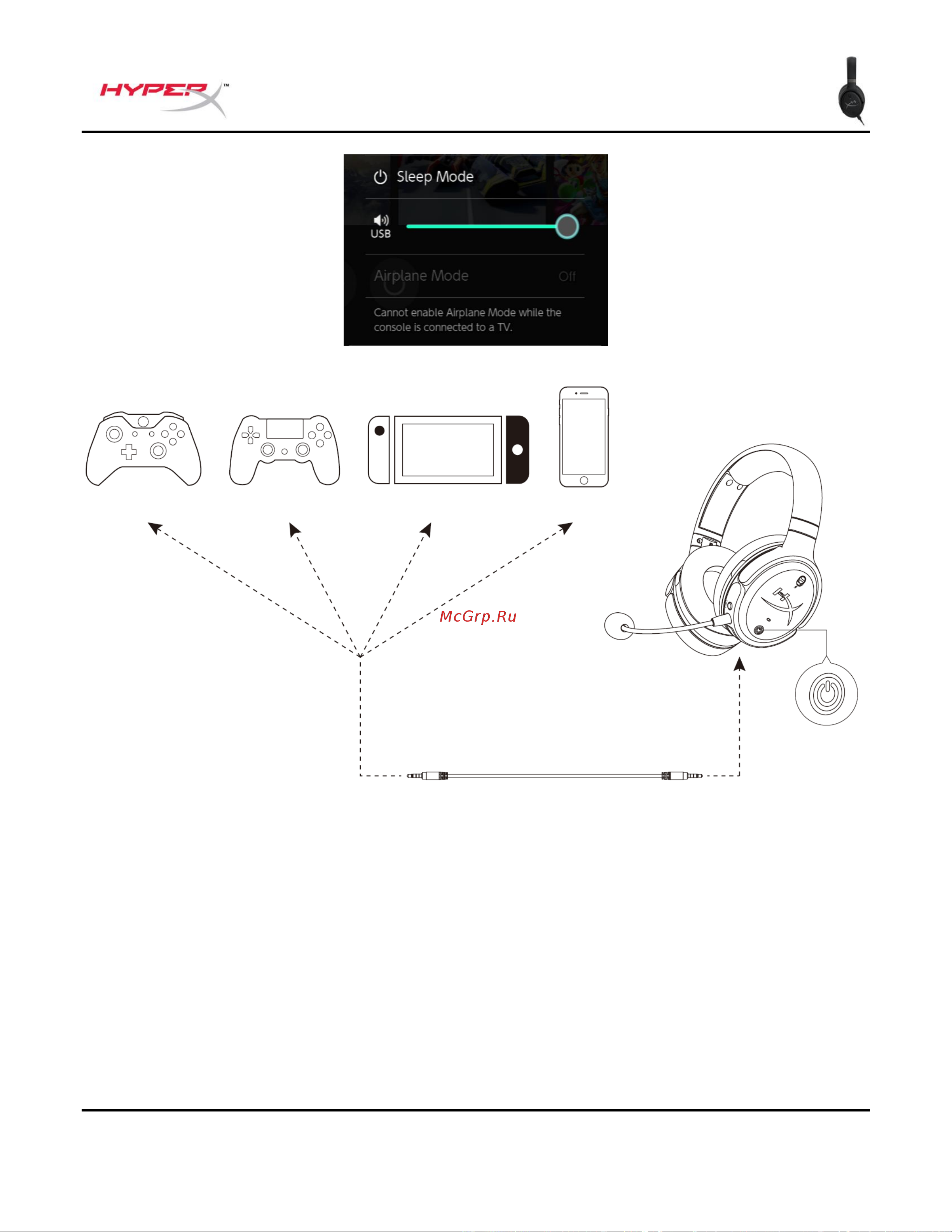 HyperX Cloud Orbit S (HX-HSCOS-GM/WW) [191/238] โหมดอะนาล อก 3 มม