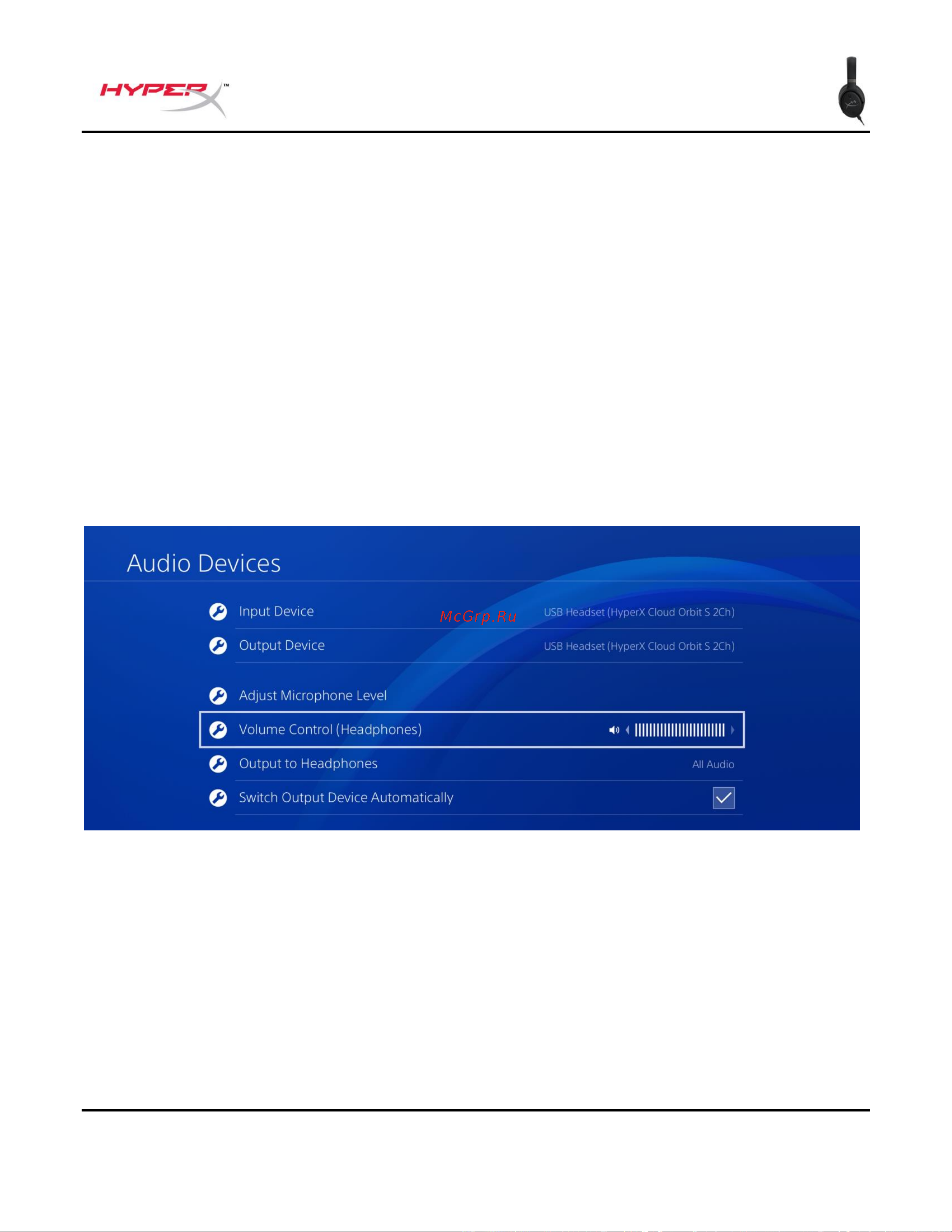 HyperX Cloud Orbit S (HX-HSCOS-GM/WW) [203/238] Thiết lập usb playstation 4
