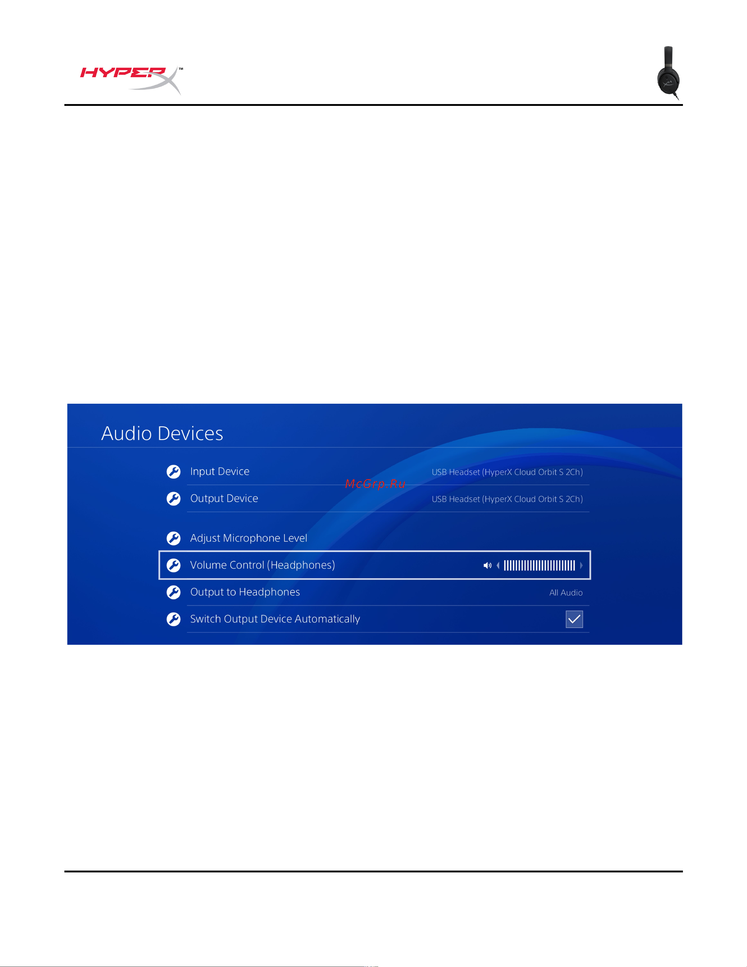 HyperX Cloud Orbit S (HX-HSCOS-GM/WW) [8/238] Playstation 4 usb setup