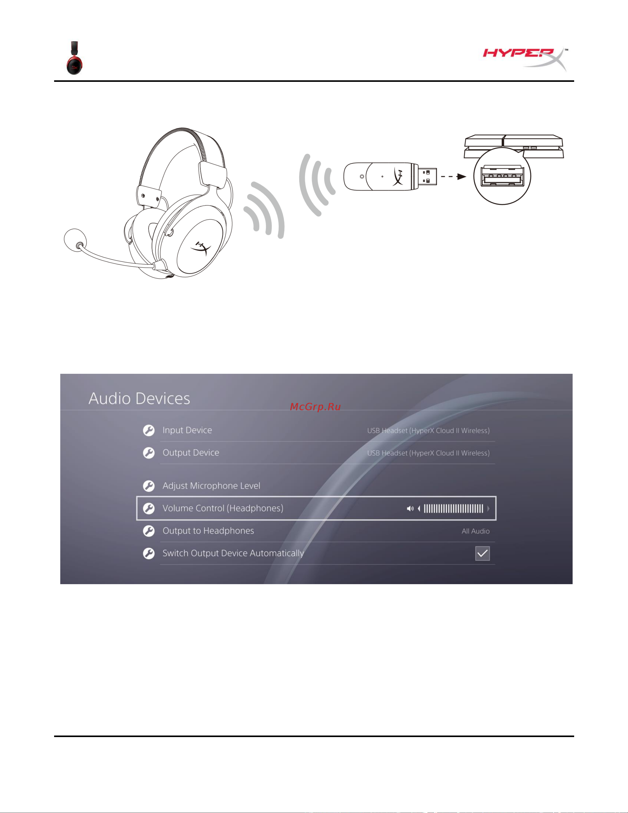 HyperX Cloud II Wireless [206/0] عم دادعلإا playstation 4