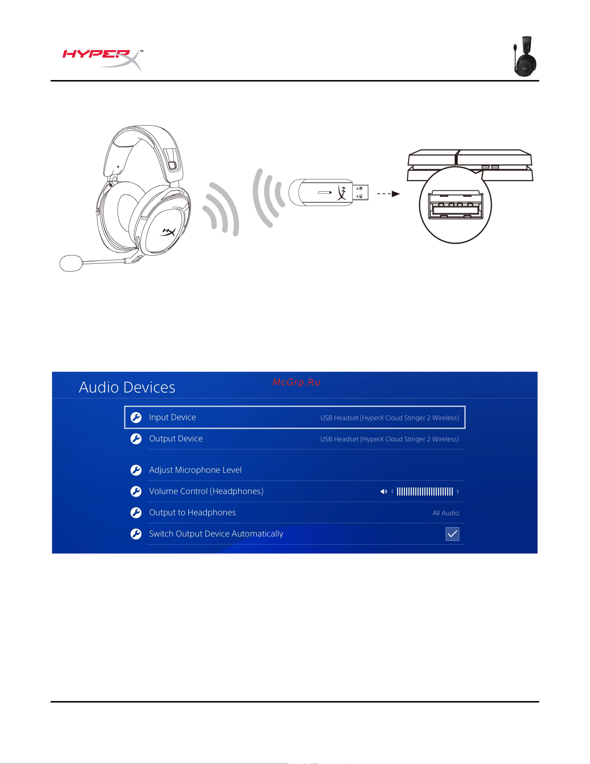 HyperX Cloud Stinger 2 Black [79/273] Configurazione per l uso con playstation 4