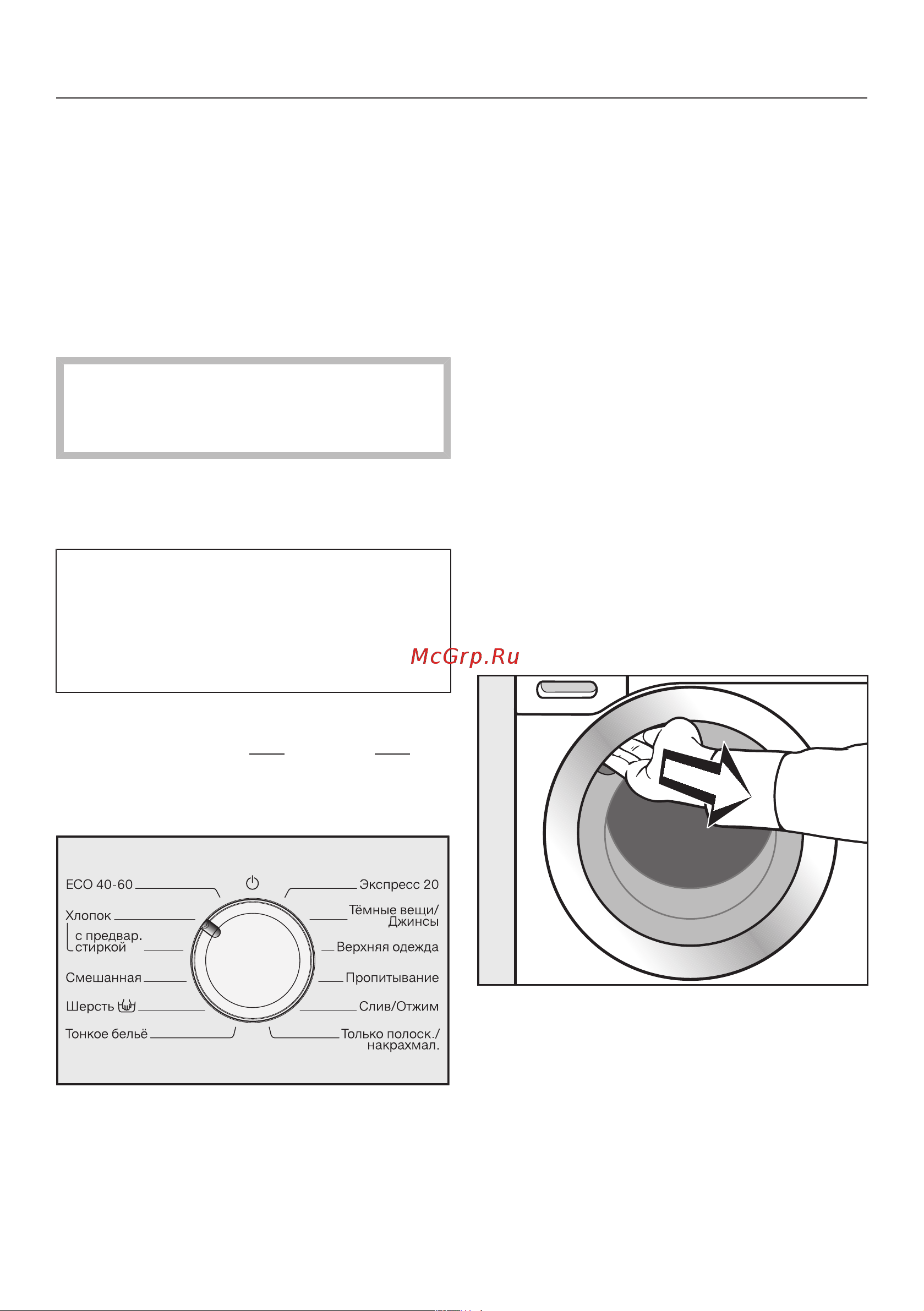 Miele WSD 023 WCS [16/88] Удаление защитной плёнки и рекламных наклеек