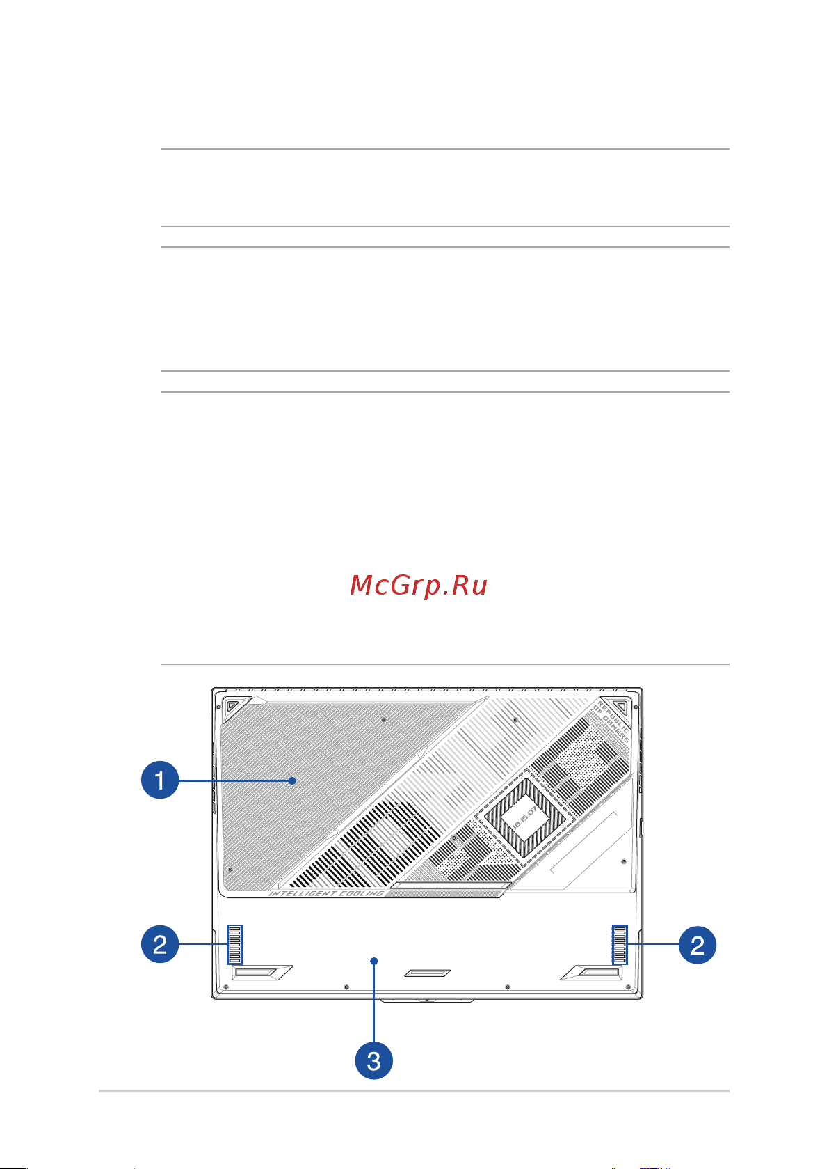 Asus ROG STRIX G18 G814JI-N6062, хороший [22/0] Вид снизу