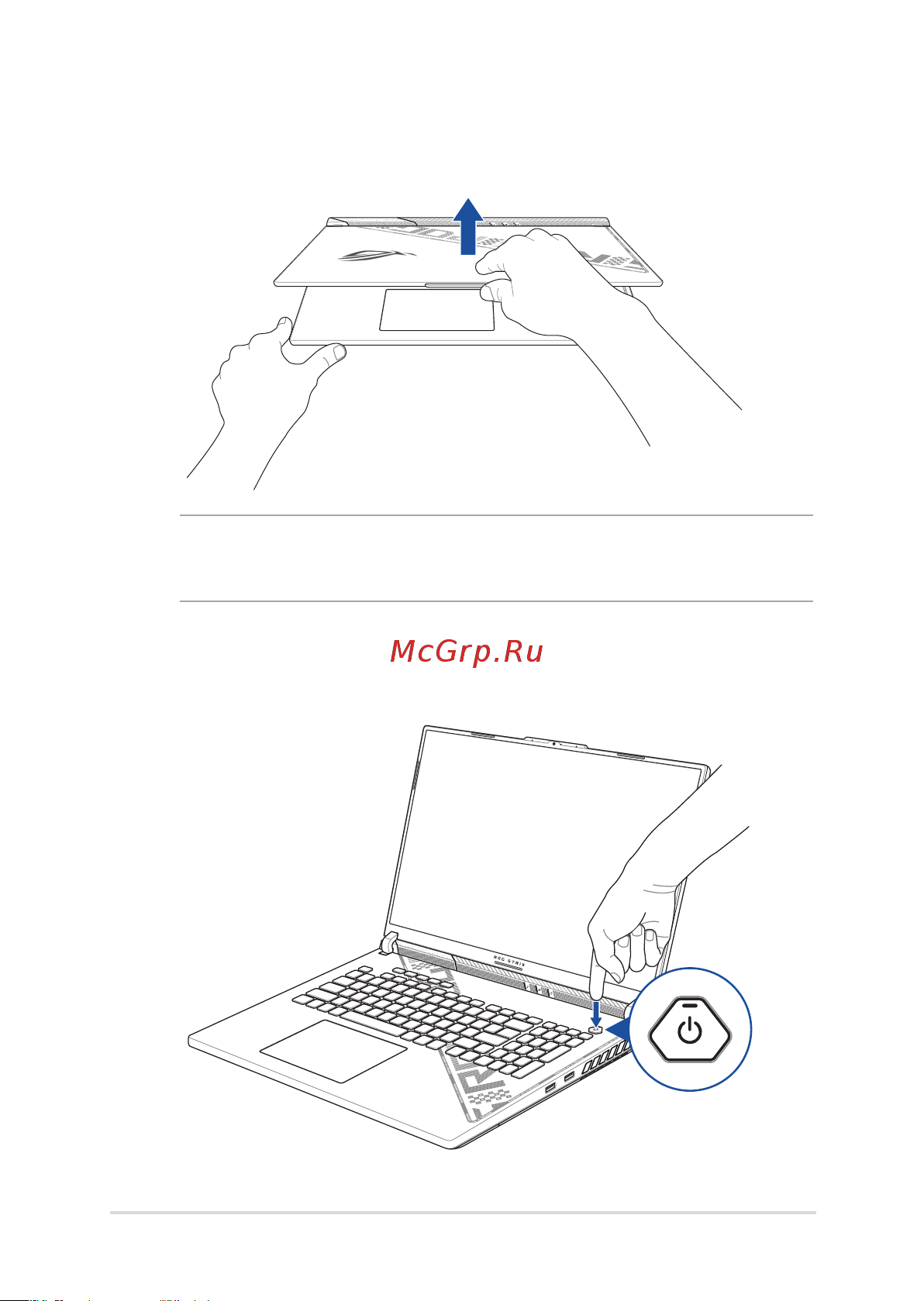 Asus ROG STRIX G18 G814JI-N6062, как новый [33/0] Откройте крышку