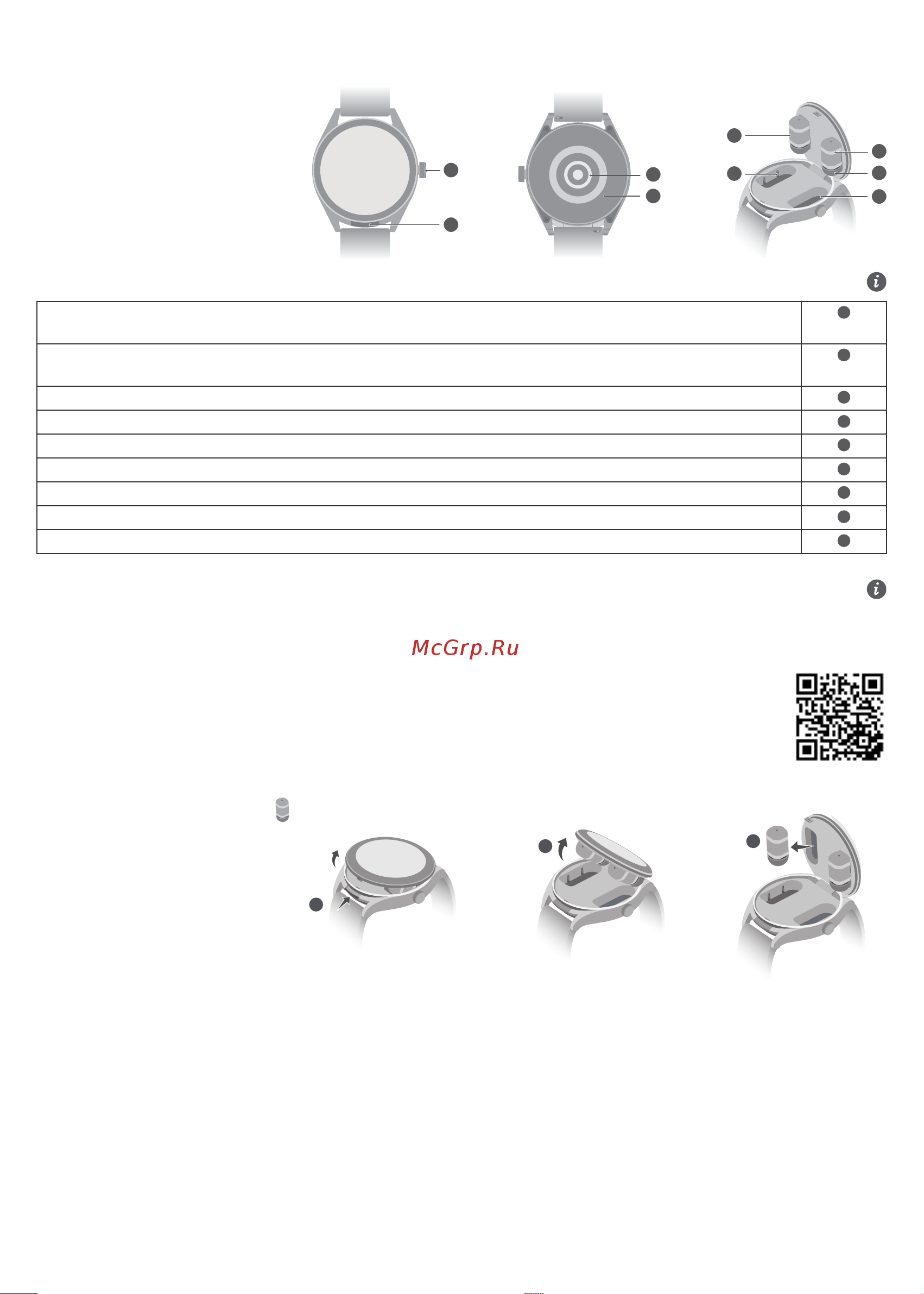Huawei WATCH Buds (SGA-B19) [119/120] מדריך התחלה מהירהמראהאם יש תחושת אי נוחות במפרק או באוזן אחרי השימוש בהתקן יש להפסיק להשתמש בו עד לפגישה עם איש רפואה מוסמך לחצןלחץ והחזק את הלחצן כדי להפעיל לכבות או להפעיל מחדש את ההתקן לחצן מכסהדחף בעדינות את לחצן המכסה ומכסה השעון ייפתח חיישן דופקחיישן טעינהאוזנייהמסוף טעינהטבעת טעינהכיסוי אוזנייהתאהגדרת ההתקןכדי להבטיח שהטלפון יוכל לעבור התאמה עם השעון ועם האוזניות אין לפתוח את מכסה השעון או להוציא את האוזניות לפני שתהליך ההתאמה הושלם בצע התאמה של ההתקן עם הטלפון באמצעות היישום huawei health סרוק את קוד ה qr או חפש את huawei health ב appgallery או בכתובת consumer huawei com כדי להוריד את היישום huawei health הוסף את ההתקן שלך ביישום huawei health ועקוב אחר ההוראות שעל גבי המסך כדי לסיים את ההתאמה הוצאת האוזניות1דחף בעדינות את לחצן המכסה ומכסה השעון ייפתח הרם את מכסה השעון הוצא את האוזניות וסגור את מכסה השעון החזרת האוזניות1יש לחבר את האוזניות ישירות לתוך מכסה השעון כאשר כיסויי האוזניות פונים כלפי מטה סגור את מכסה השעון טעינת האוזניות שים את האוזניות בתוך השעון וסגור את מכסה השעון