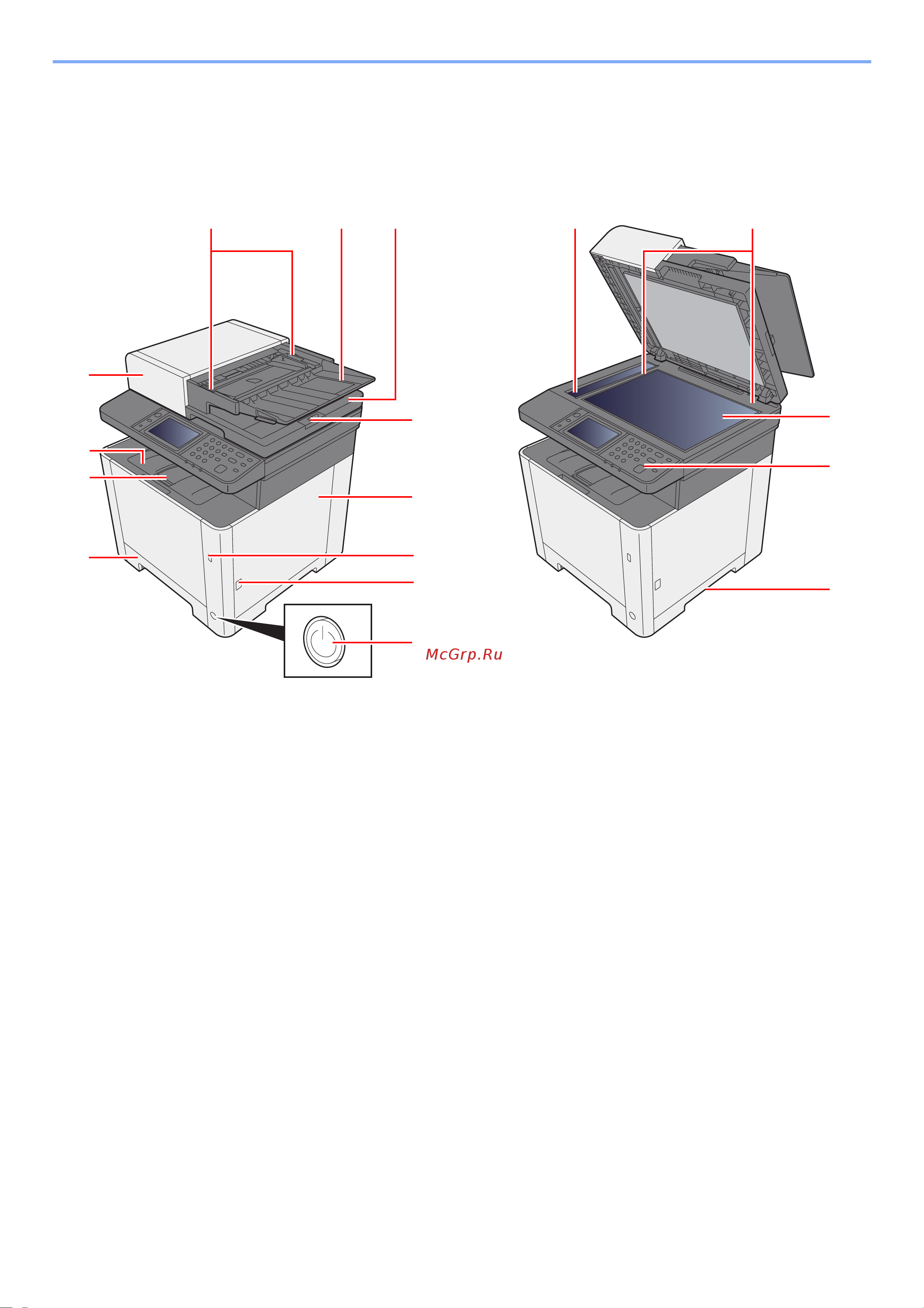 Kyocera ECOSYS M5526cdn/A [49/440] Наименования компонентов внешняя сторона аппарата