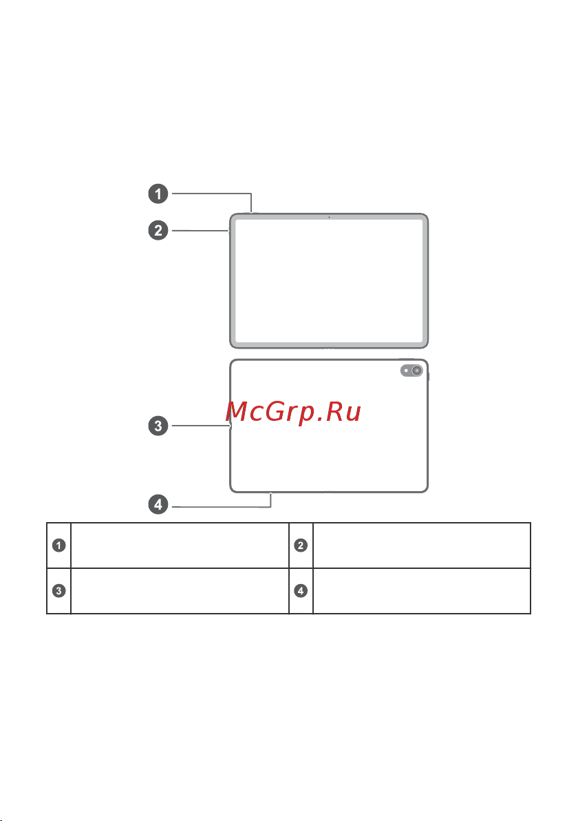 Huawei MatePad Air LTE 8/256Gb Graphite Black + клав. [2/14] Кнопка регулировки громкостикнопка питанияпорт usb type c аудиоразъемслот для установки карты
