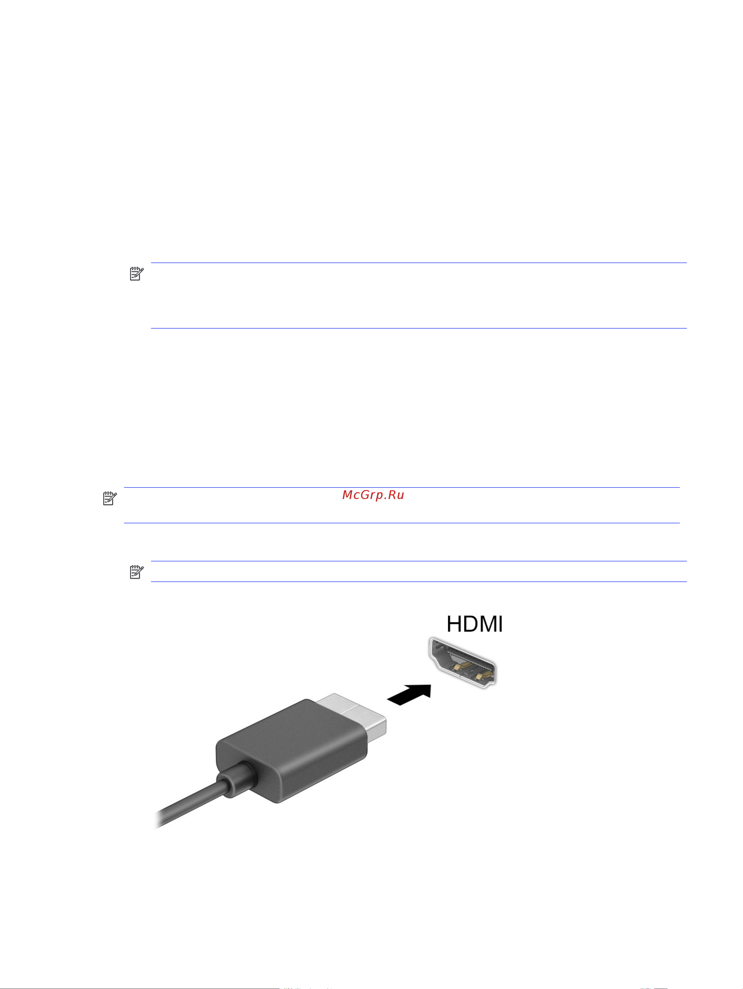 HP EliteBook 640 G9 6C0Y9UT [49/112] Подключение видеоустройств с помощью кабеля hdmi только для некоторых моделей