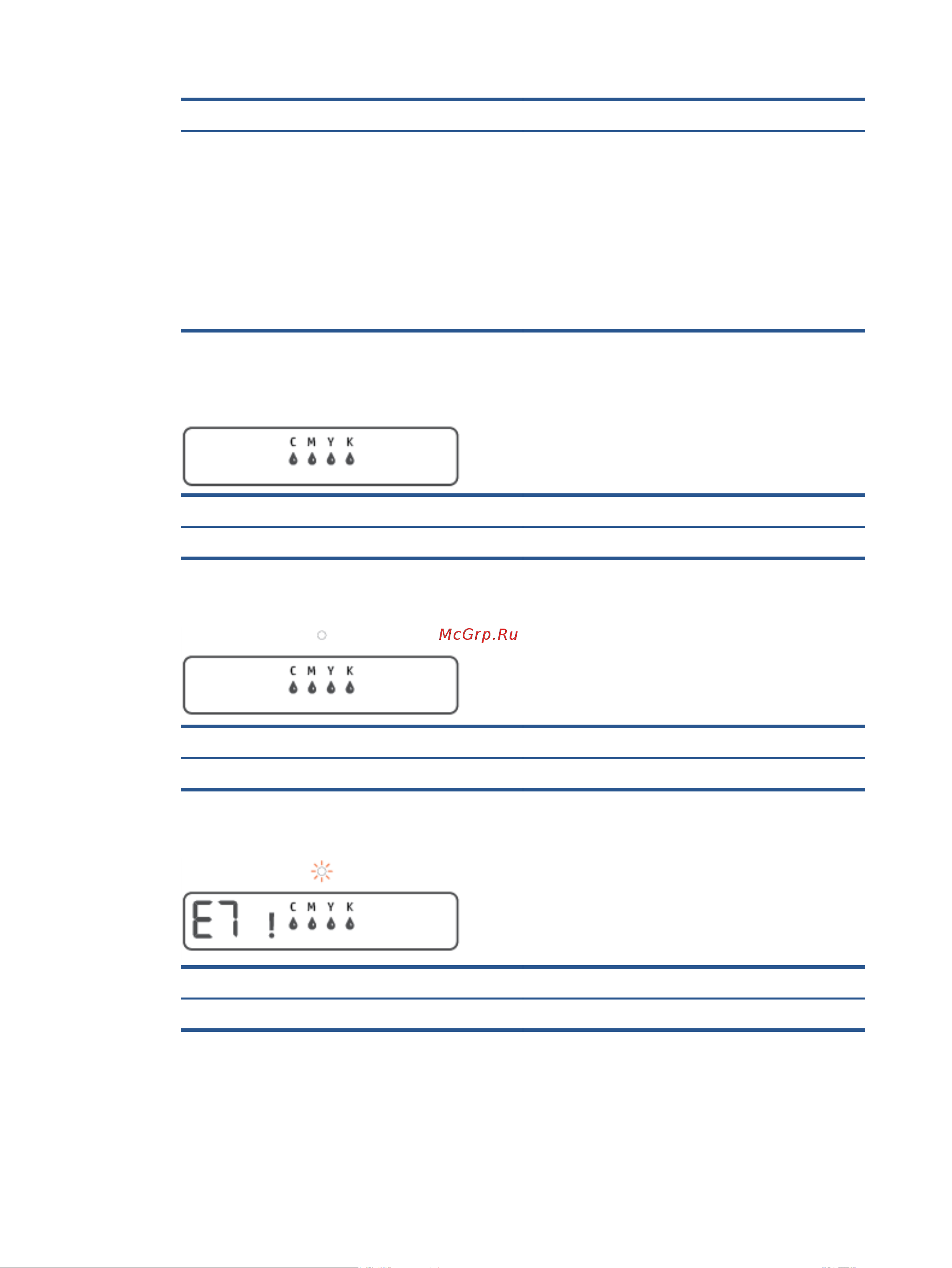 HP Smart Tank 513 (9JF88A) [20/146] Значок чернила значок cmyk и индикатор чернила печатающая головка