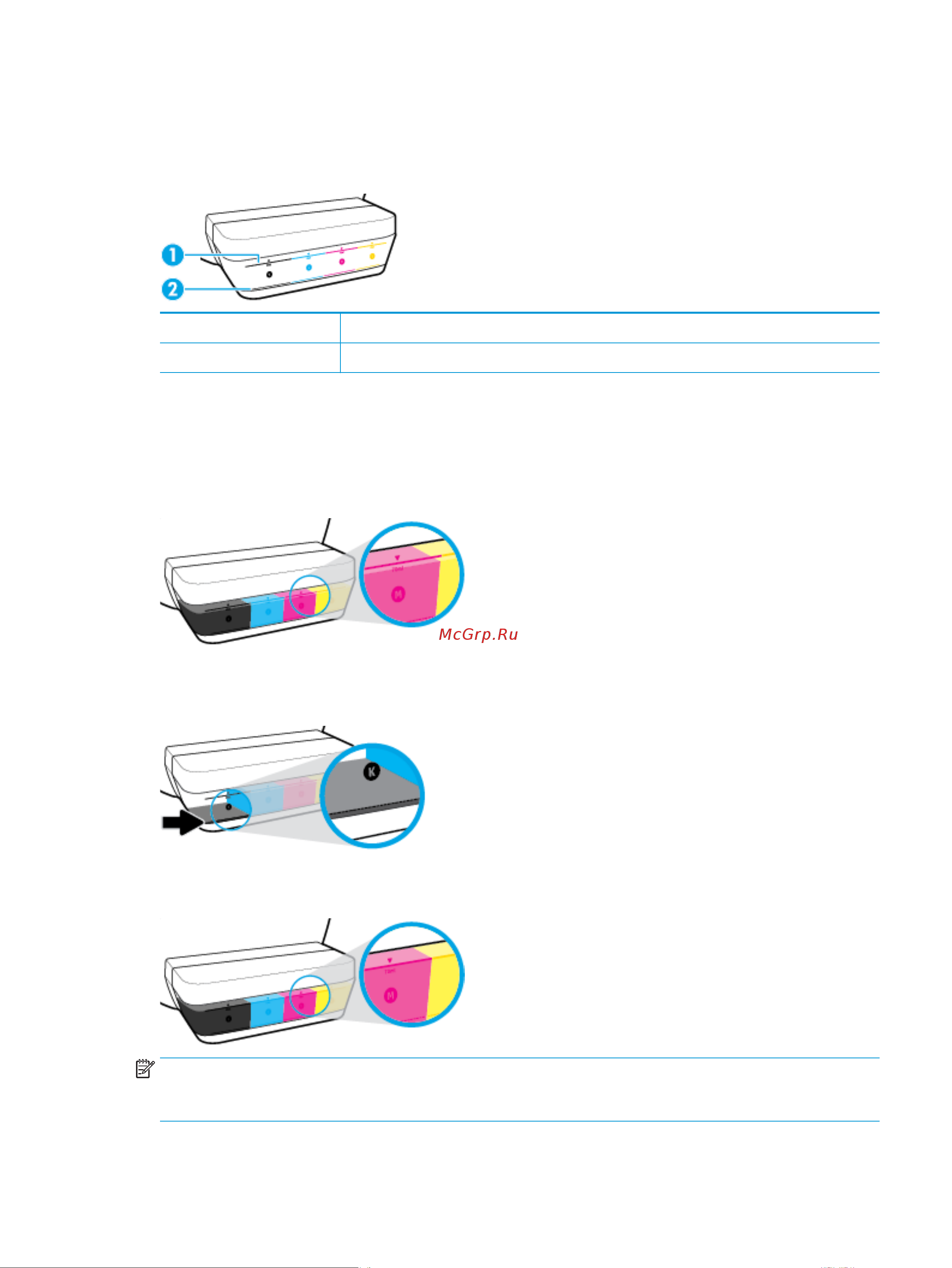 HP Ink Tank Wireless 410 (Z6Z95A) [72/146] Уровень чернил