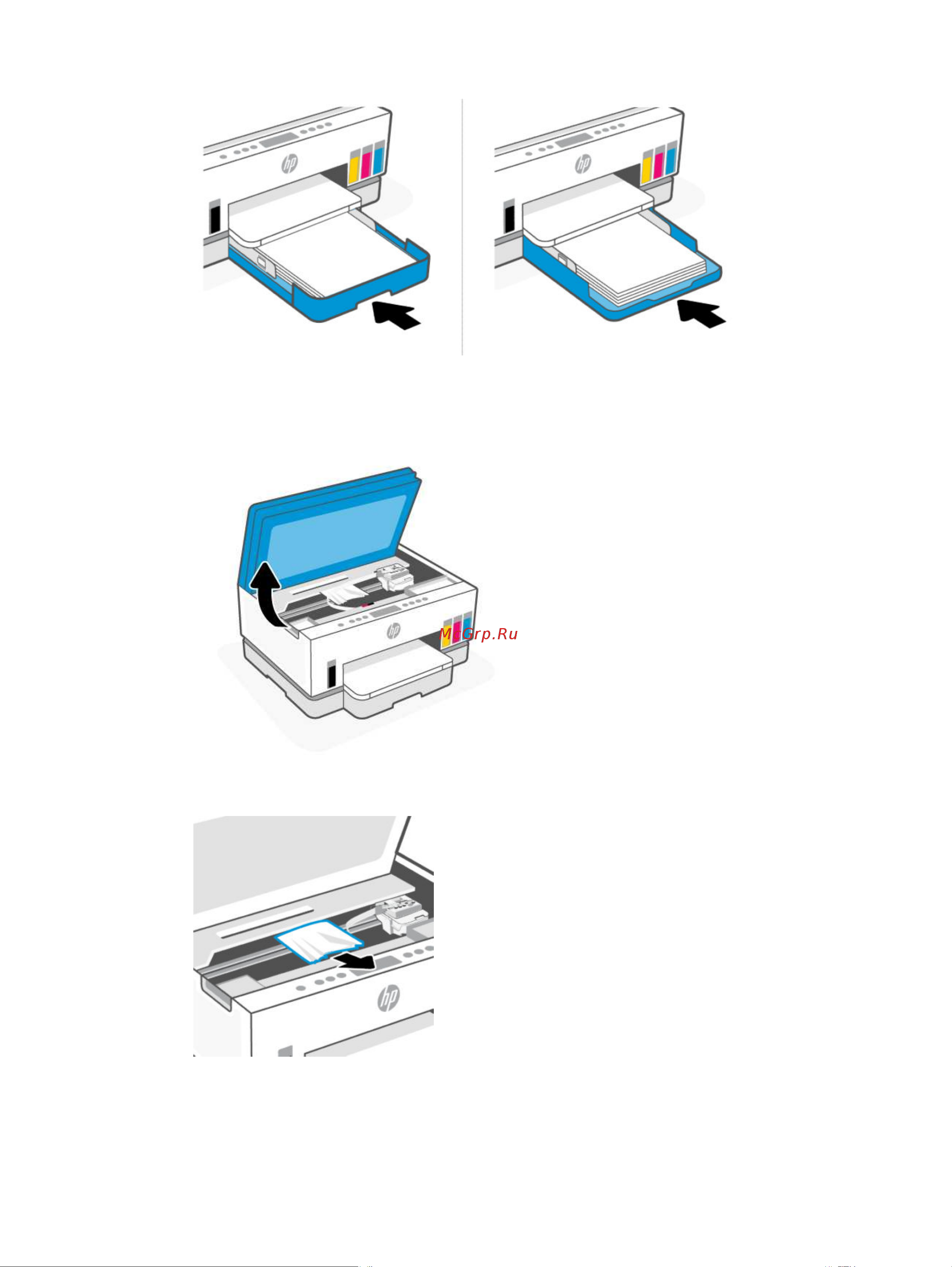 HP Smart Tank 720 (6UU46A) [75/113] Устранения замятия бумаги внутри принтера