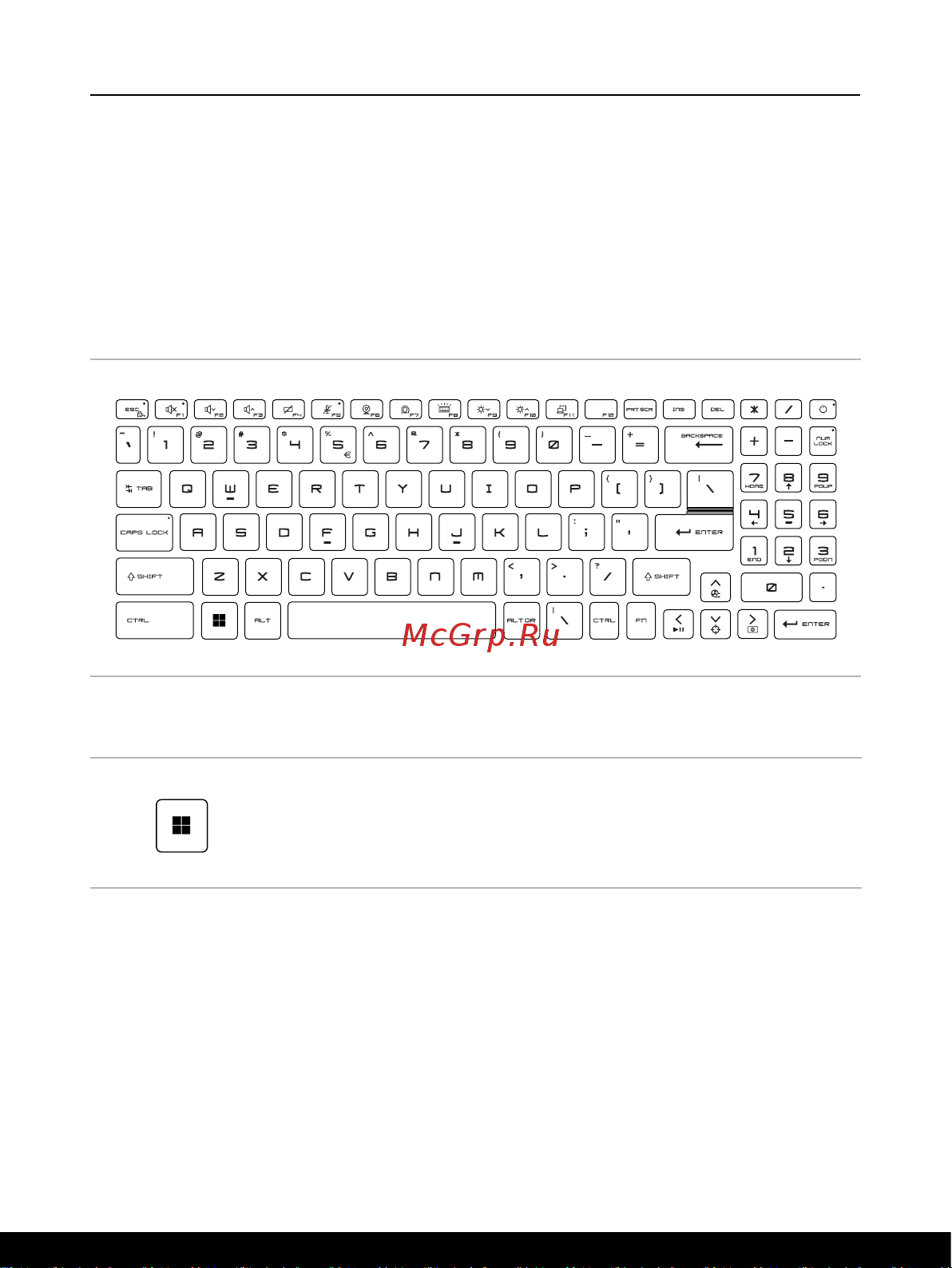 MSI Bravo 15 C7VE-069XRU [25/72] Использование клавиатуры