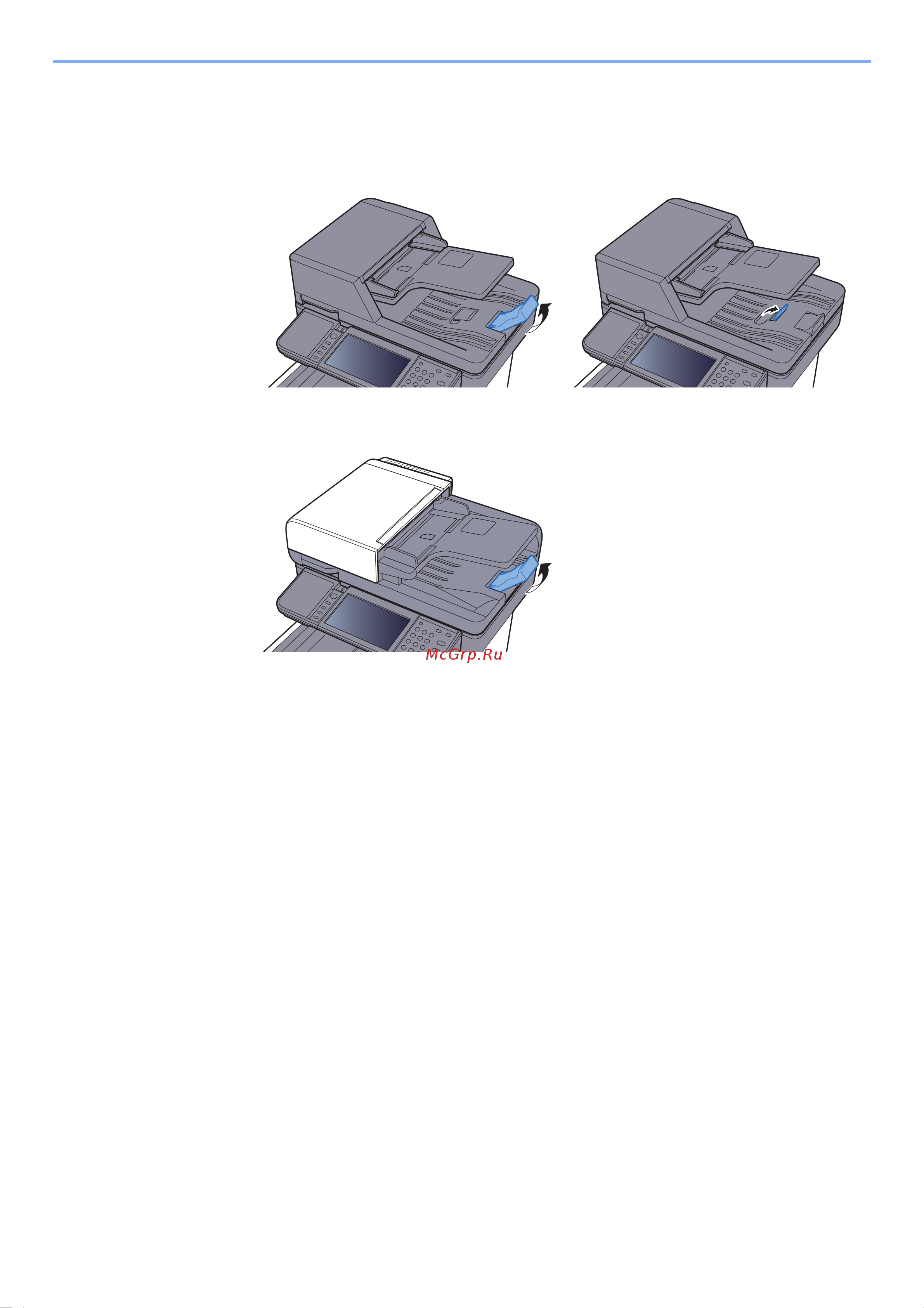 Kyocera Color M6230cidn 1102TY3NL1 [188/507] Откройте ограничитель оригиналов в соответствии с размером установленного оригинала