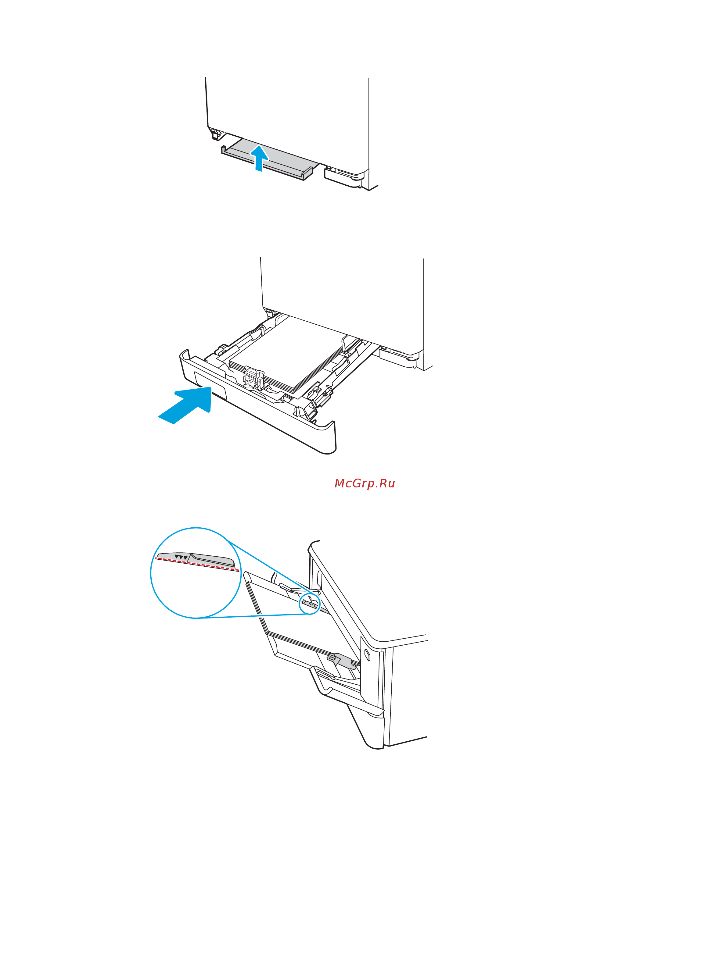 HP Color LaserJet Pro M454dn (W1Y44A) [123/160] Устранение замятий бумаги в лотке 2 13 3