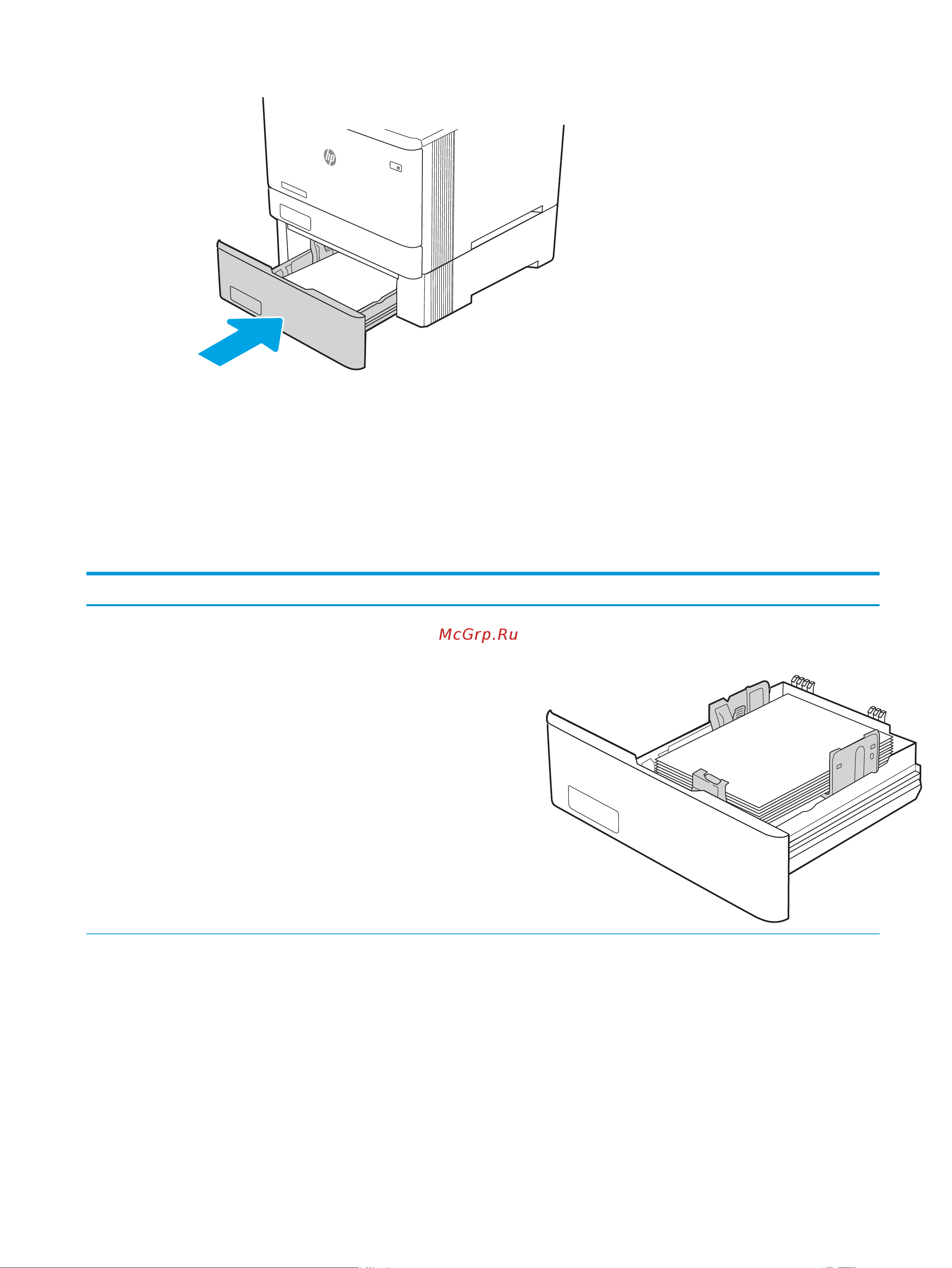 HP Color LaserJet Pro M454dn (W1Y44A) [39/160] Ориентация бумаги в лотке 3