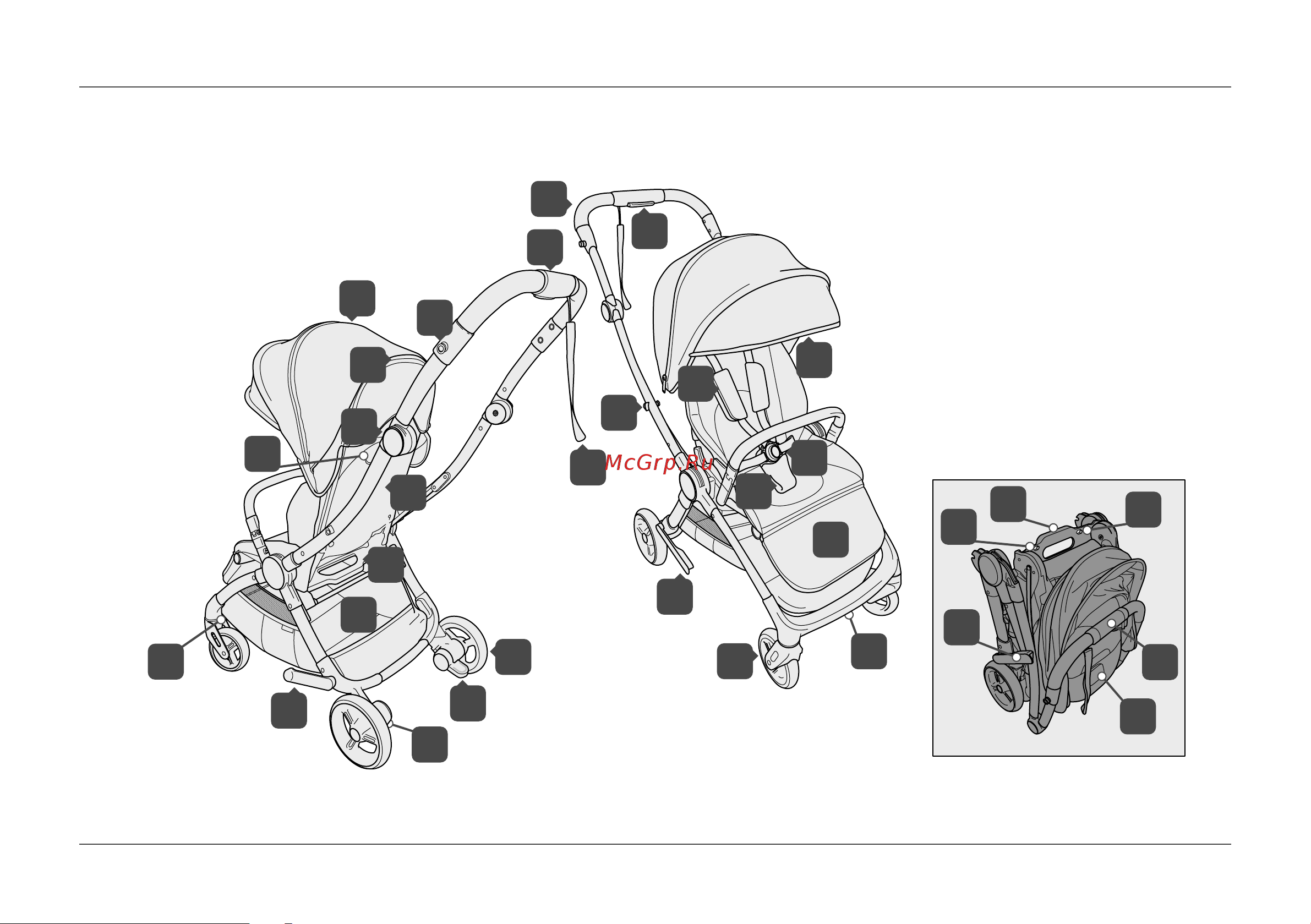 Mamas&Papas Airo (9599462R1-3) Grey Marl Руководство по эксплуатации онлайн [5/44] 805700