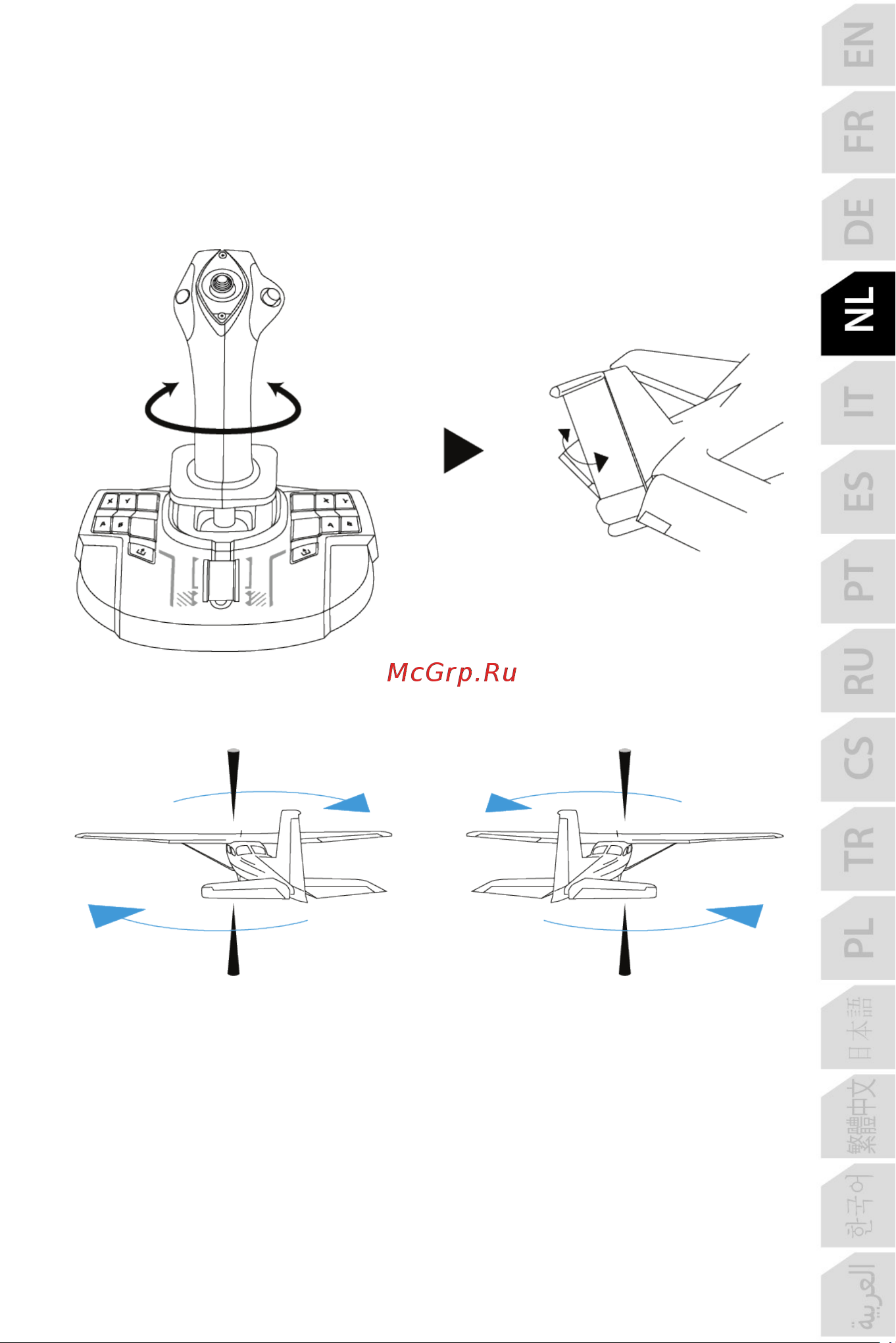 Thrustmaster TCA SIDESTICK X AIRBUS EDITION [111/730] Roerfunctie
