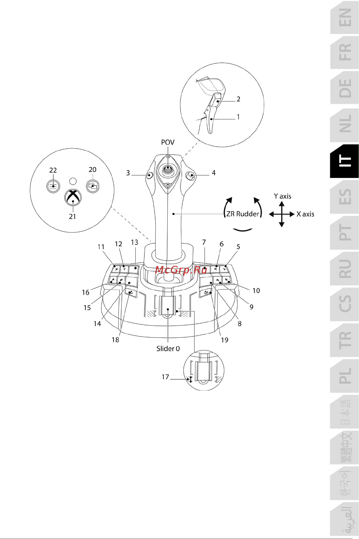 Thrustmaster TCA SIDESTICK X AIRBUS EDITION [158/730] Mappatura pc