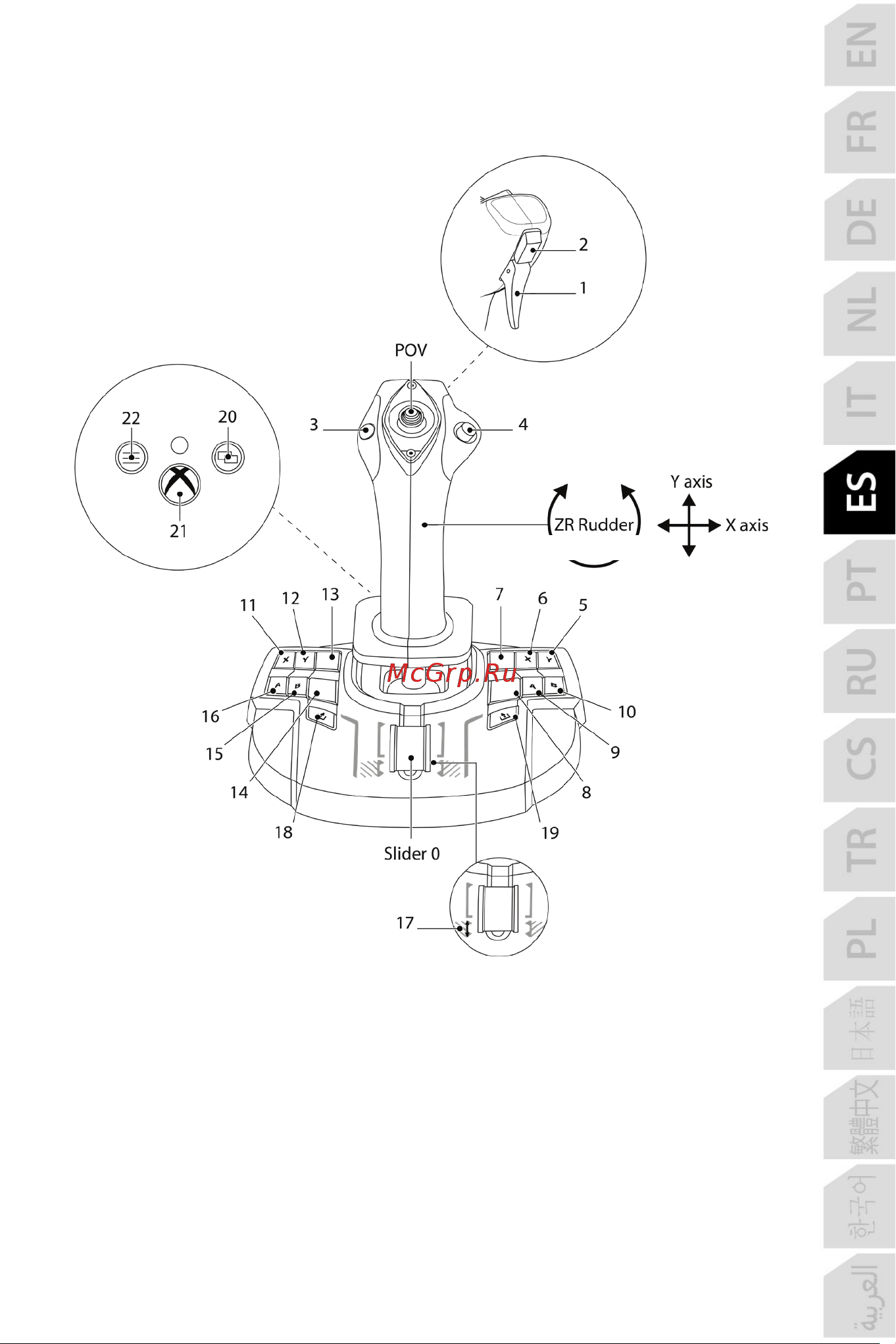 Thrustmaster TCA SIDESTICK X AIRBUS EDITION [193/730] Mapeado en pc
