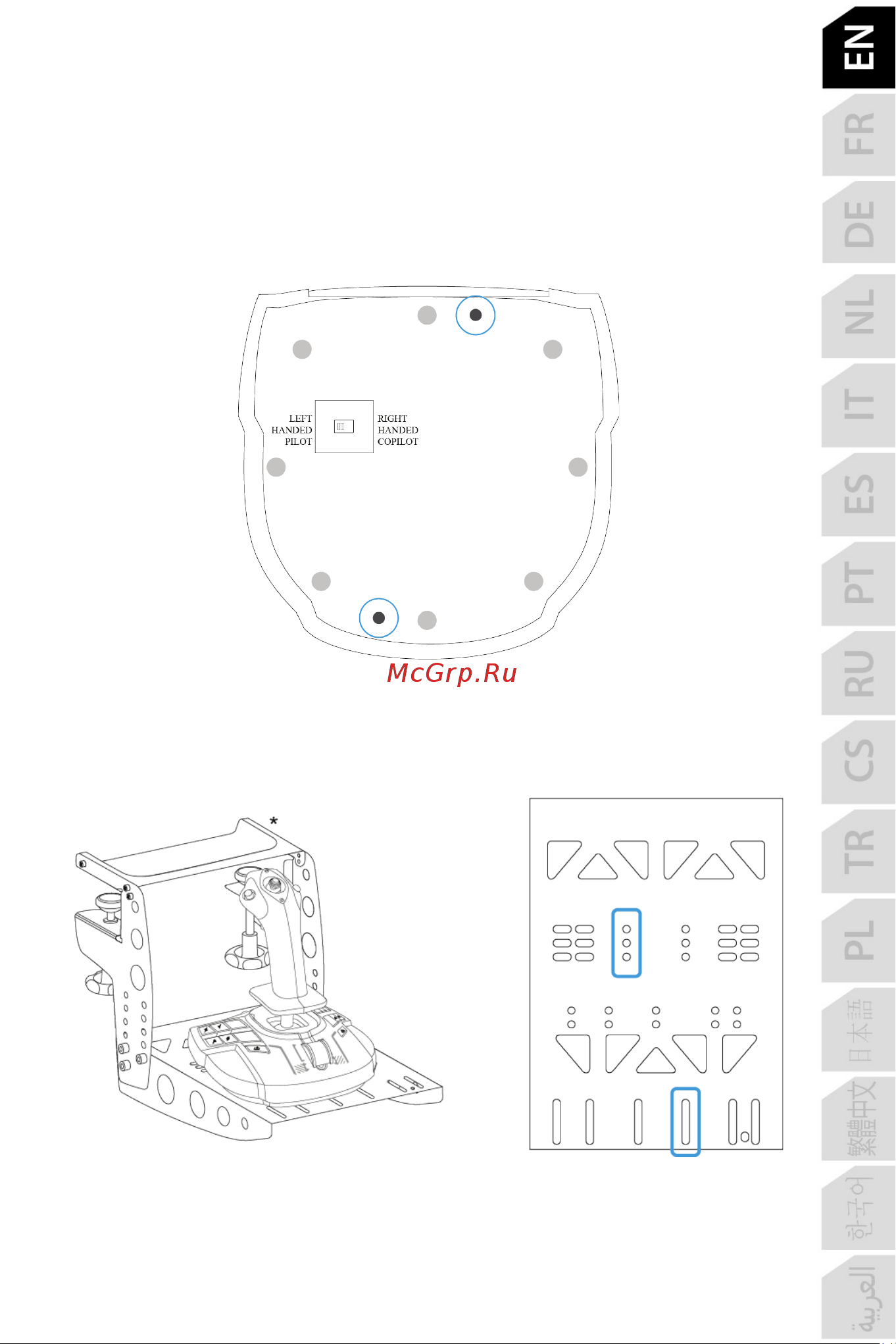 Thrustmaster TCA SIDESTICK X AIRBUS EDITION [30/730] Installing tca sidestick x airbus edition on tm flying clamp a cockpit or another stationary support