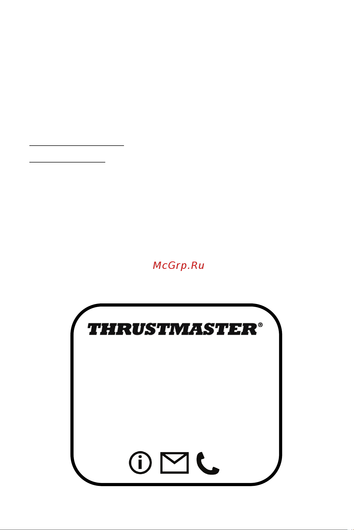 Thrustmaster TCA SIDESTICK X AIRBUS EDITION [35/730] Technical support