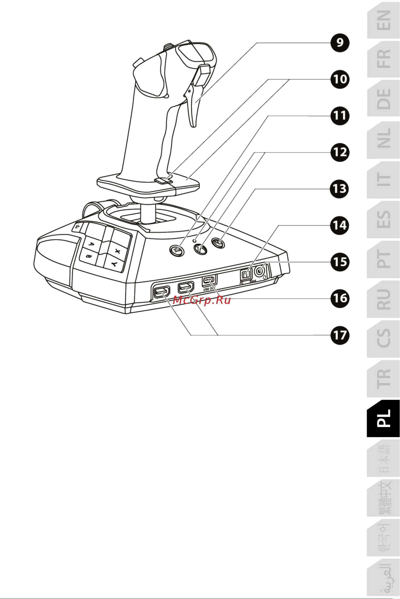Thrustmaster TCA SIDESTICK X AIRBUS EDITION Руководство по эксплуатации онлайн [354/730] 806117