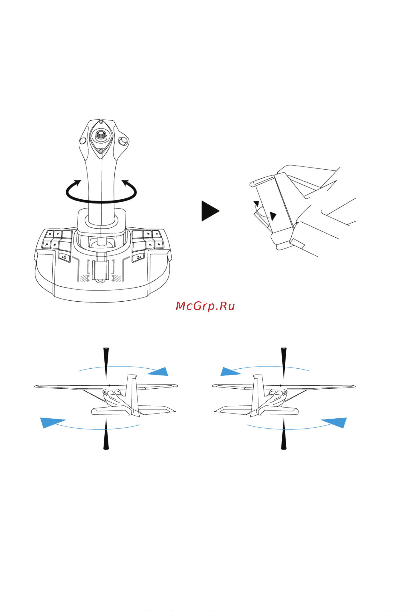 Thrustmaster TCA SIDESTICK X AIRBUS EDITION [426/730] 方向舵功能