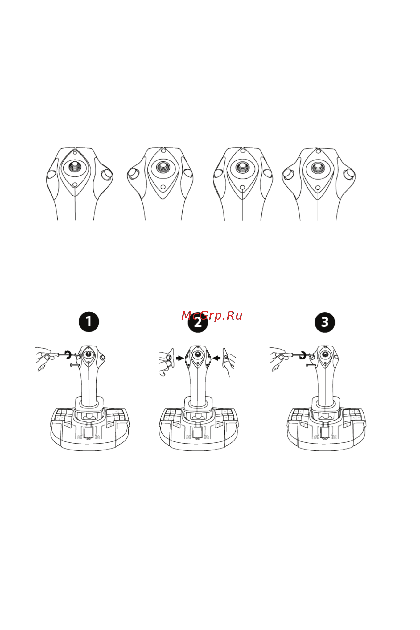 Thrustmaster TCA SIDESTICK X AIRBUS EDITION [44/730] Système ambidextre et ajustement des modules