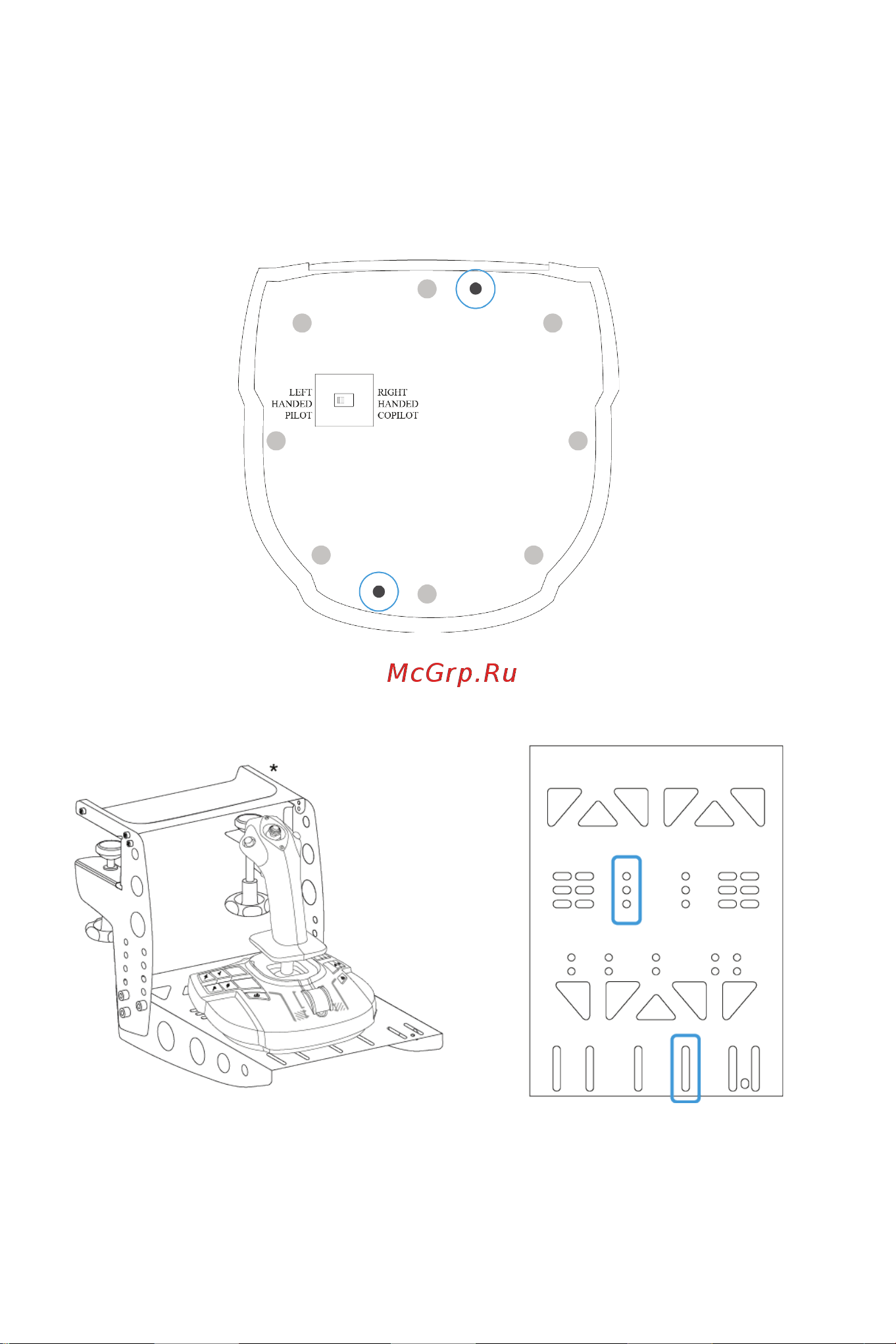 Thrustmaster TCA SIDESTICK X AIRBUS EDITION [450/730] 将 tca sidestick x airbus edition 安装到 tm flying clamp 驾驶舱或其他固定支撑物上