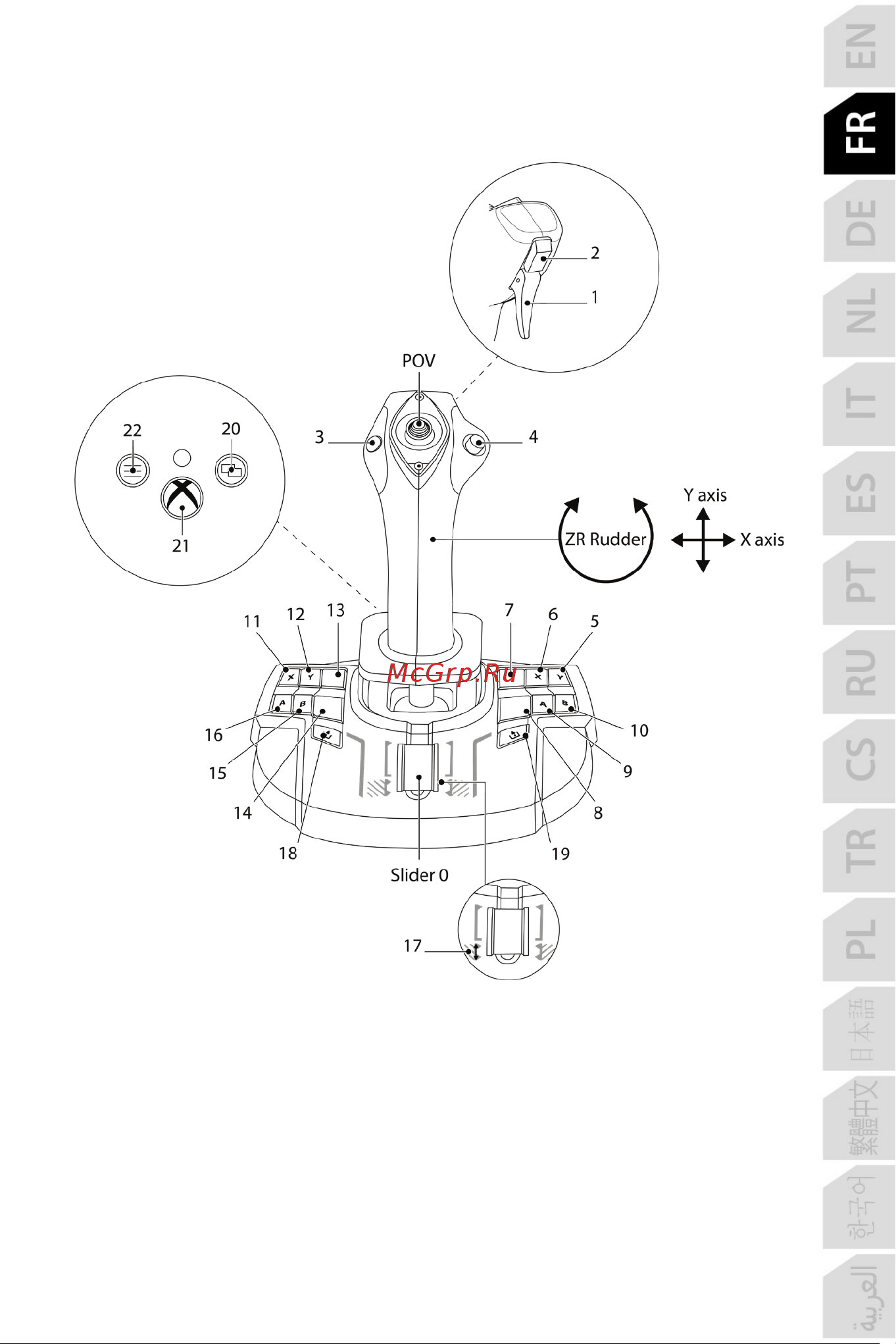 Thrustmaster TCA SIDESTICK X AIRBUS EDITION [53/730] Mapping pc
