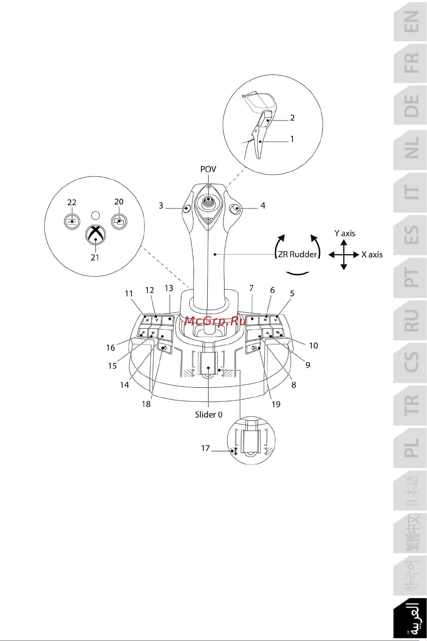 Thrustmaster TCA SIDESTICK X AIRBUS EDITION [537/730] طﯾطﺧﺗ رﺗوﯾﺑﻣﻛﻟا