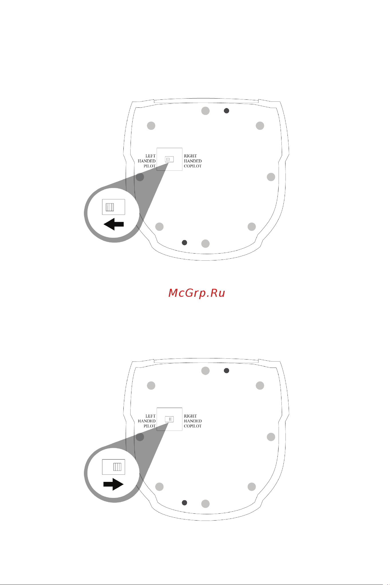 Thrustmaster TCA SIDESTICK X AIRBUS EDITION [564/730] Konfigurera spaken i högerhänt andrepilot läge
