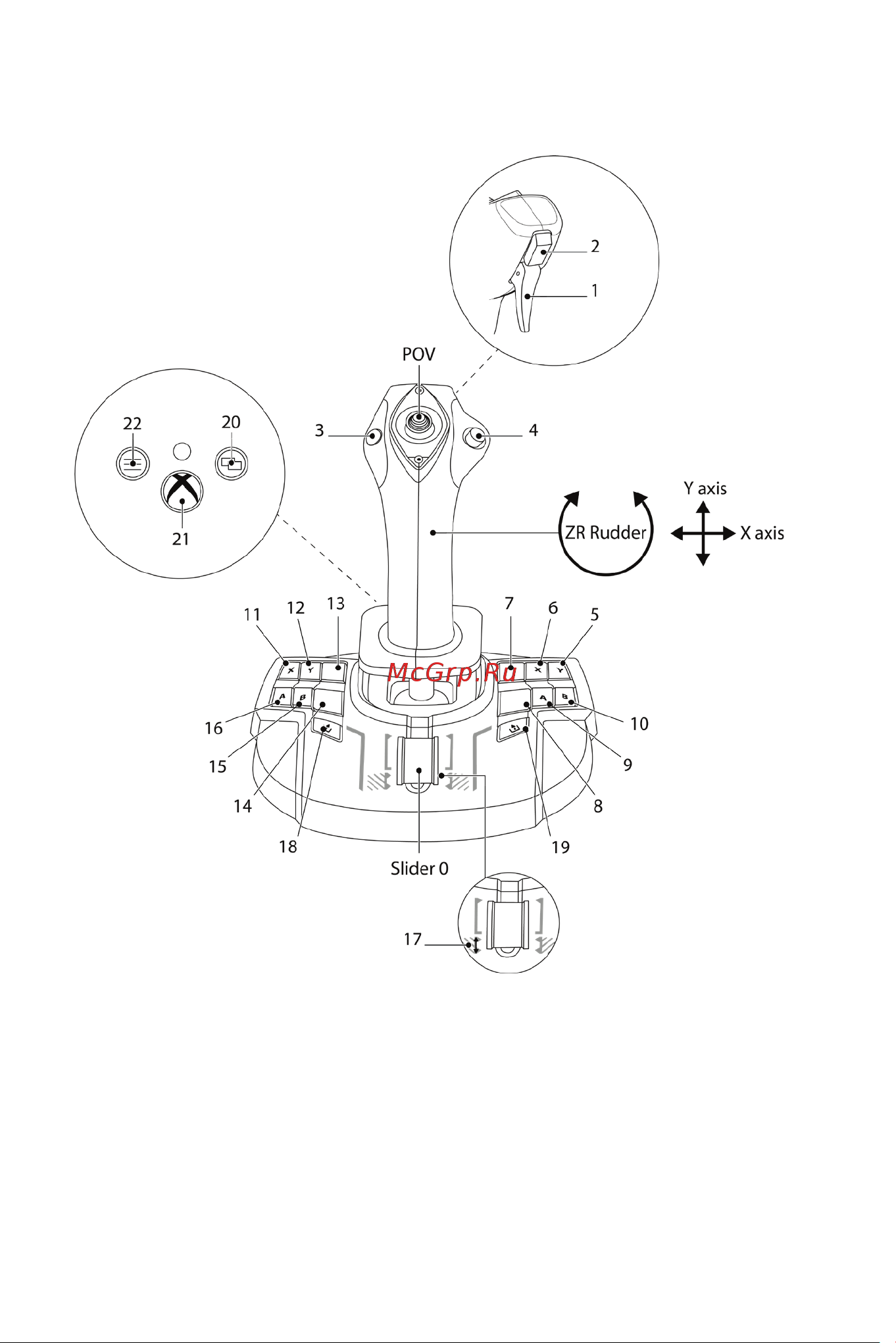 Thrustmaster TCA SIDESTICK X AIRBUS EDITION [572/730] Pc mappning