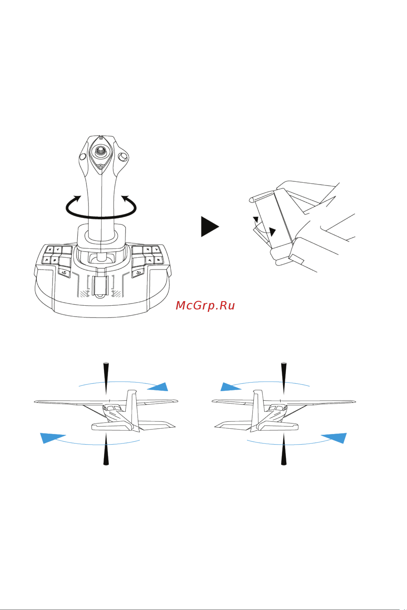 Thrustmaster TCA SIDESTICK X AIRBUS EDITION [595/730] Sivuperäsintoiminto