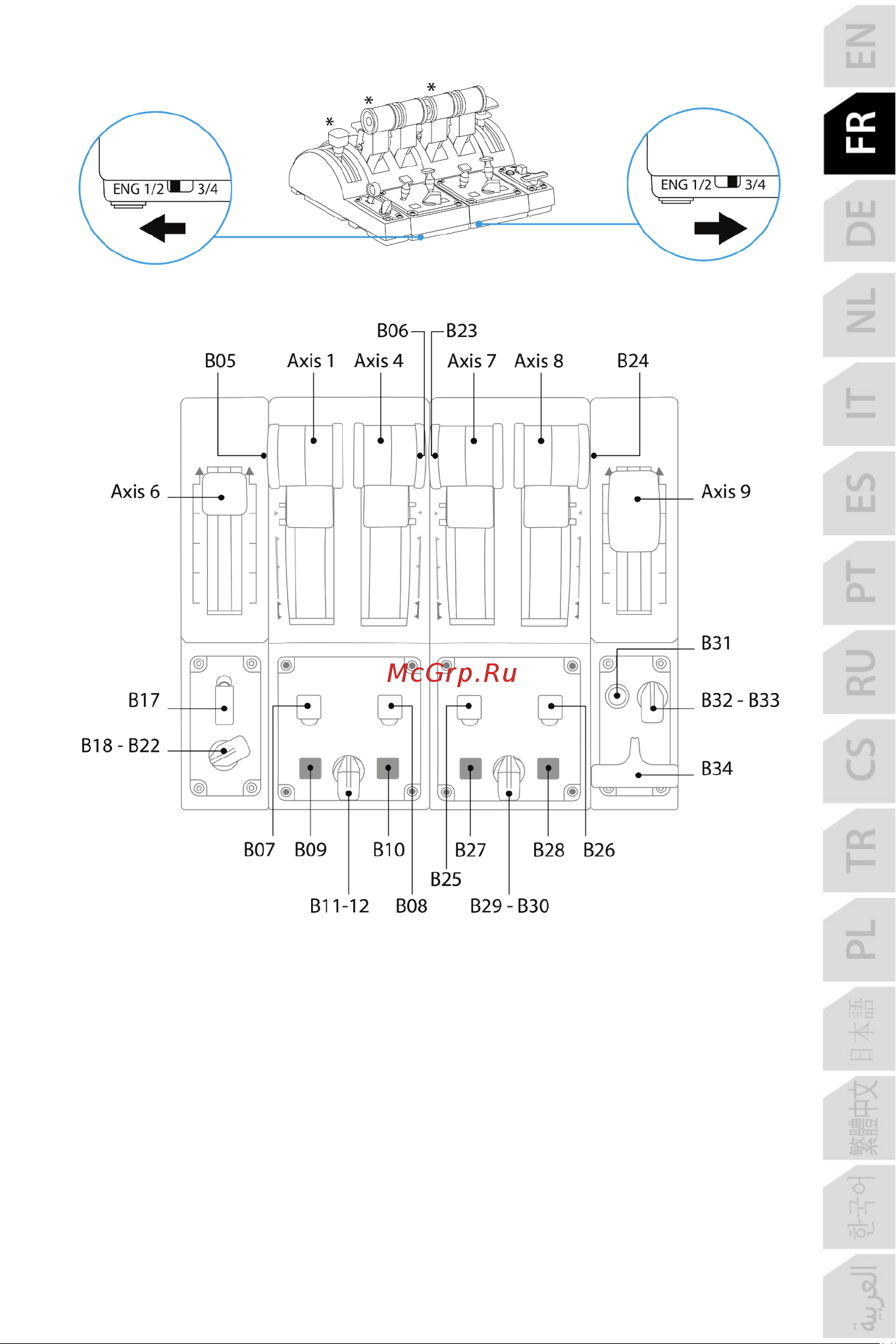 Thrustmaster TCA SIDESTICK X AIRBUS EDITION Руководство по эксплуатации онлайн [63/730] 806117