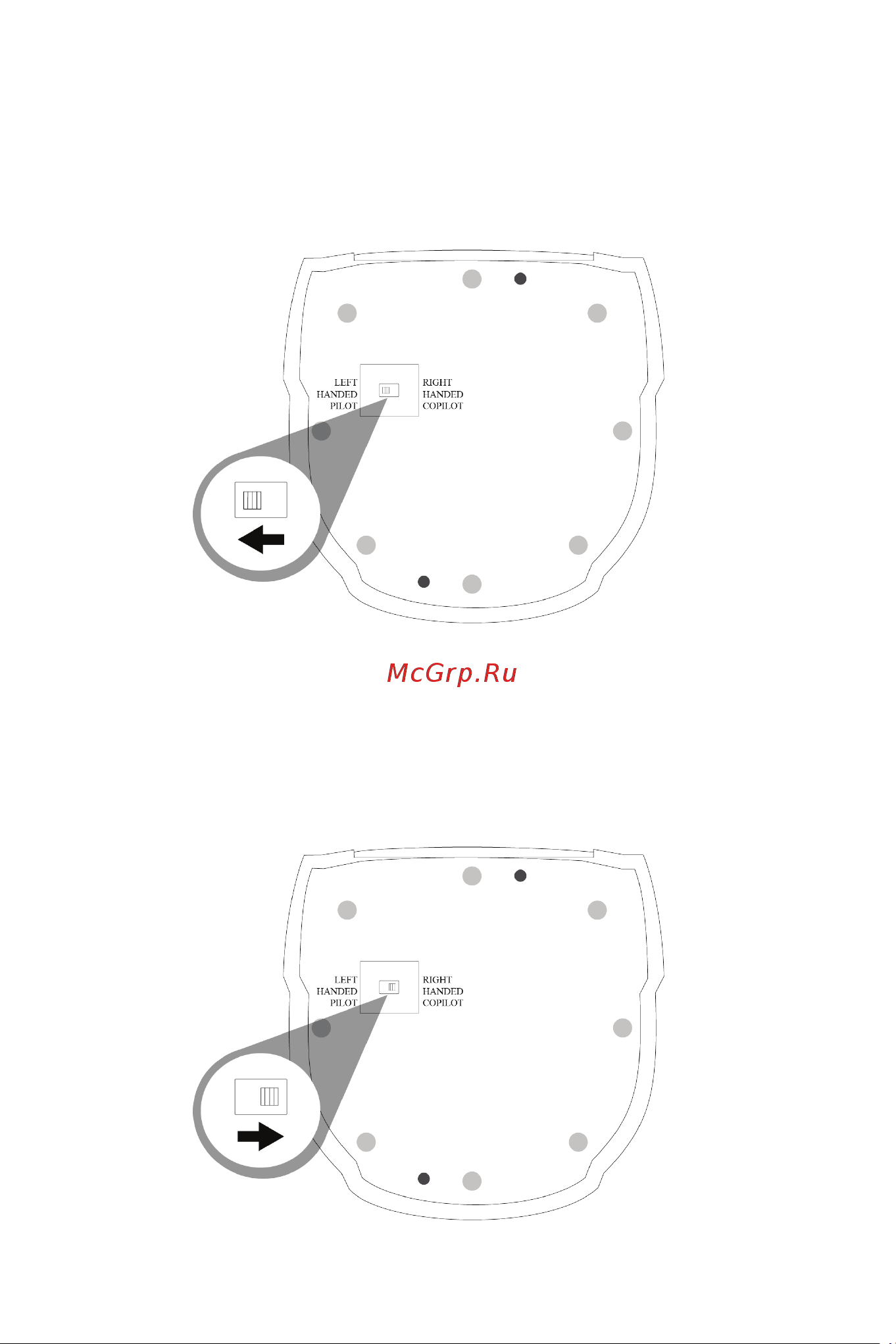Thrustmaster TCA SIDESTICK X AIRBUS EDITION [634/730] Konfigurácia páky v režime pre pravú rukú kopilot