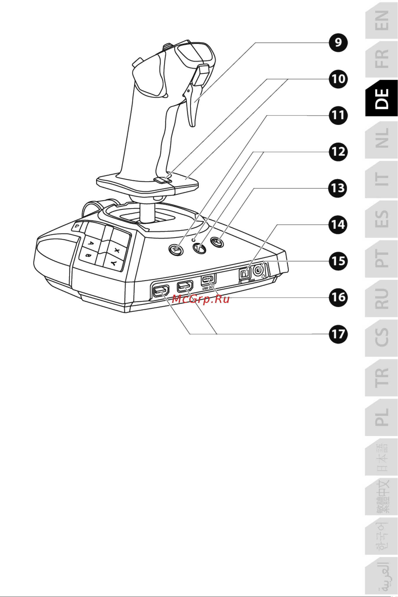Thrustmaster TCA SIDESTICK X AIRBUS EDITION Руководство по эксплуатации онлайн [74/730] 806117