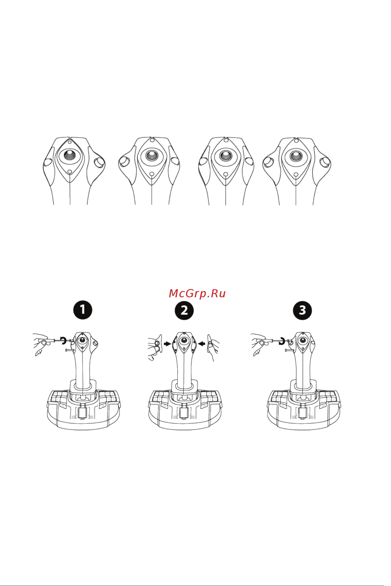Thrustmaster TCA SIDESTICK X AIRBUS EDITION [9/730] Ambidextrous system and adjusting the modules