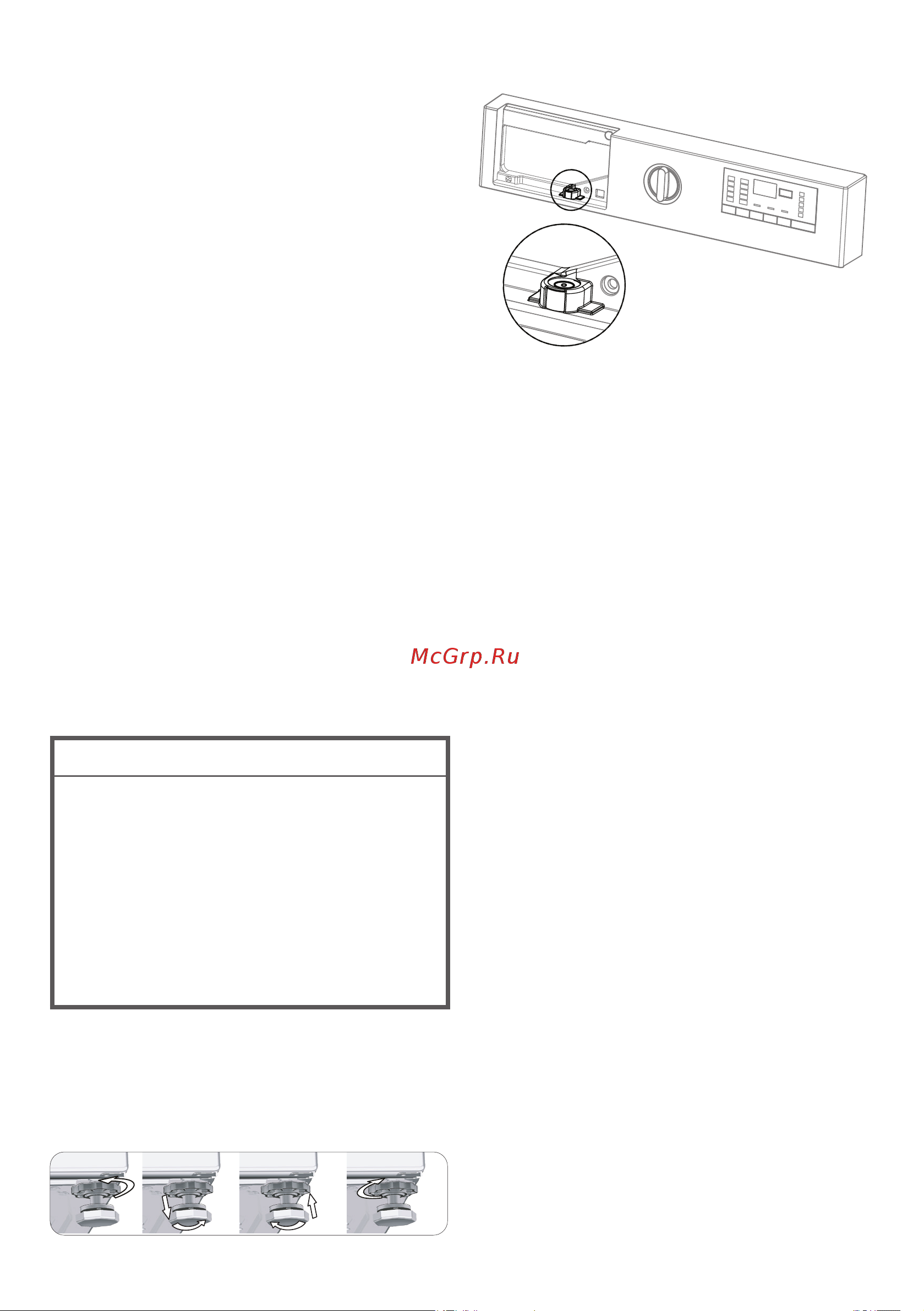 Hotpoint BI WMHD 8482 V [9/32] Регулировка ножек