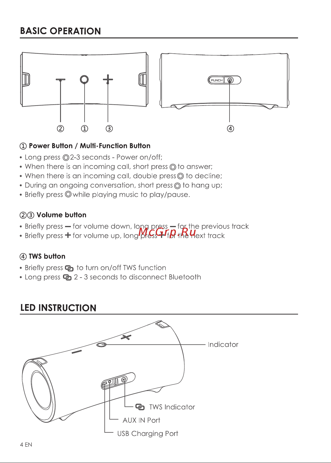 Nakamichi Punch Red Руководство по эксплуатации онлайн [18/22] 806634