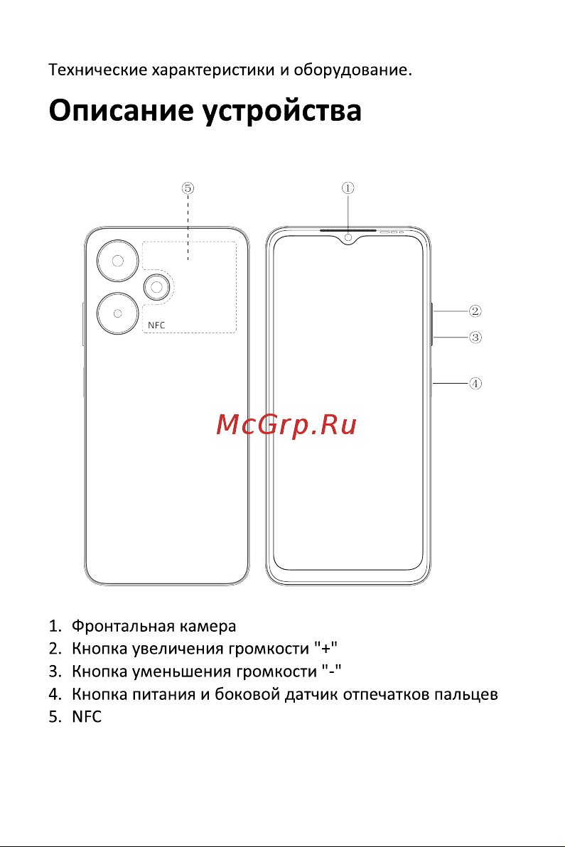 Infinix HOT 30i 8+128 GB Mirror Black Руководство по эксплуатации онлайн [4/11] 806906