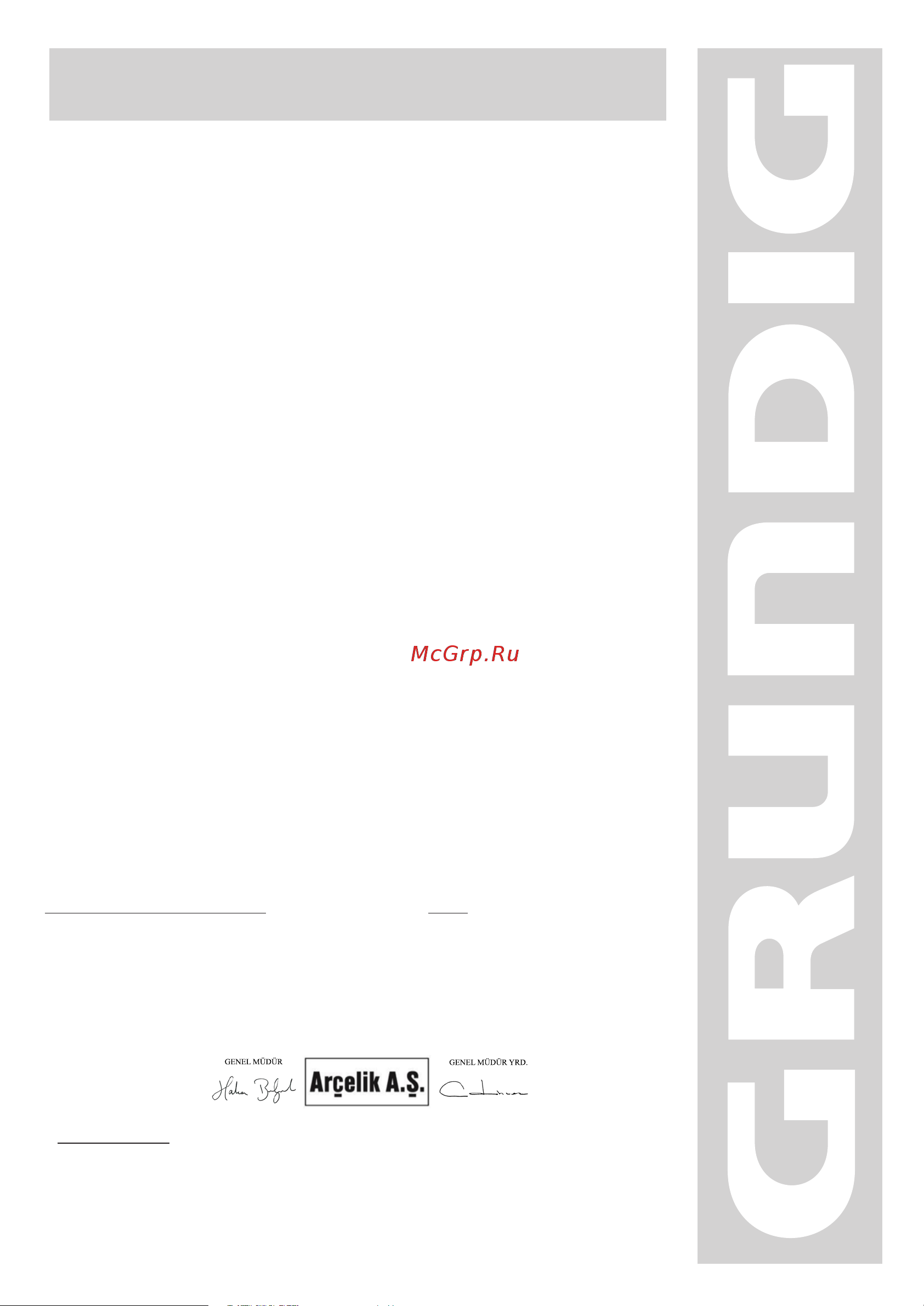 Grundig VCC 3850 A [29/81] Garanti _belgesi