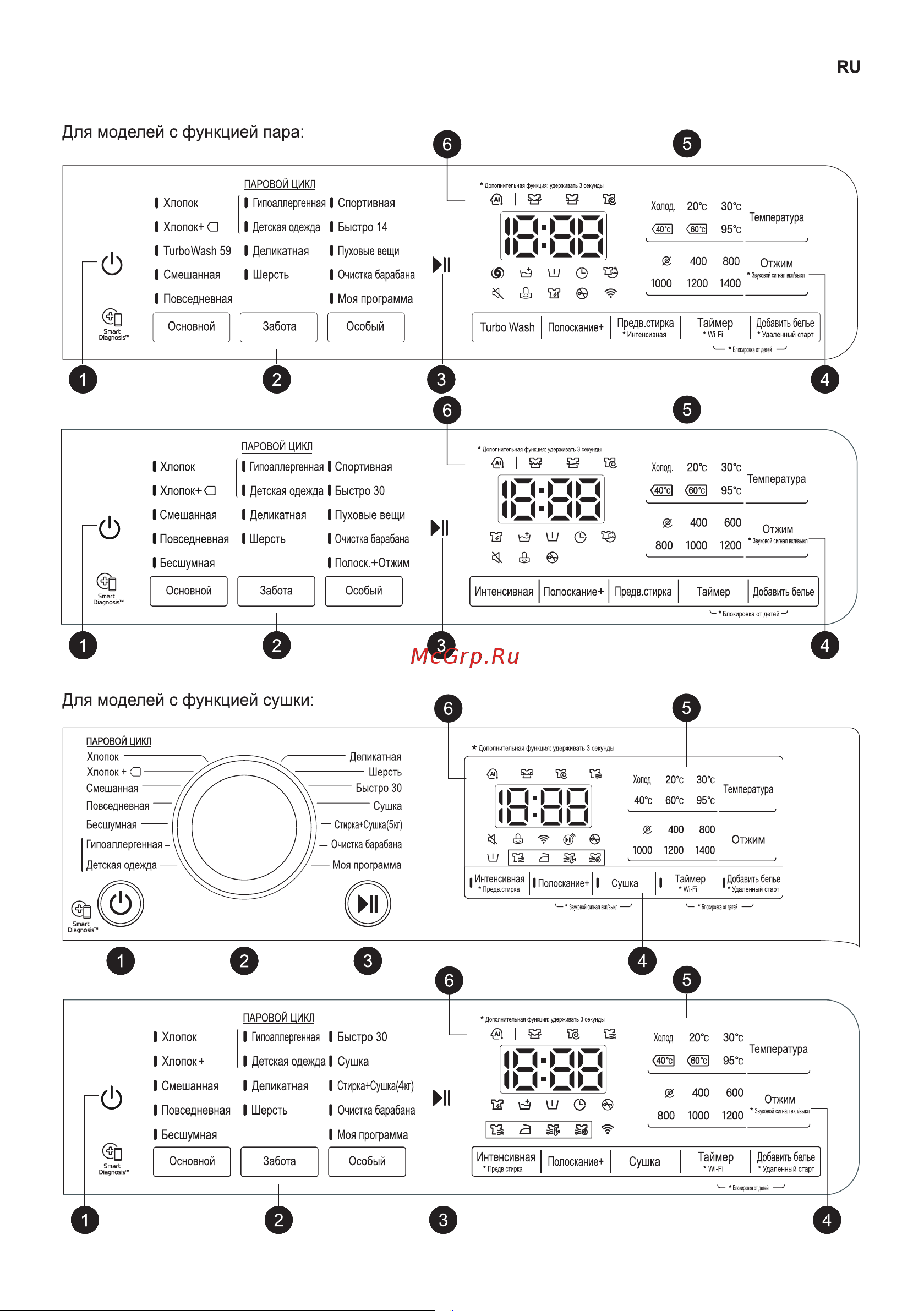 LG F2DV5S8S0 Руководство по эксплуатации онлайн [24/60] 806899