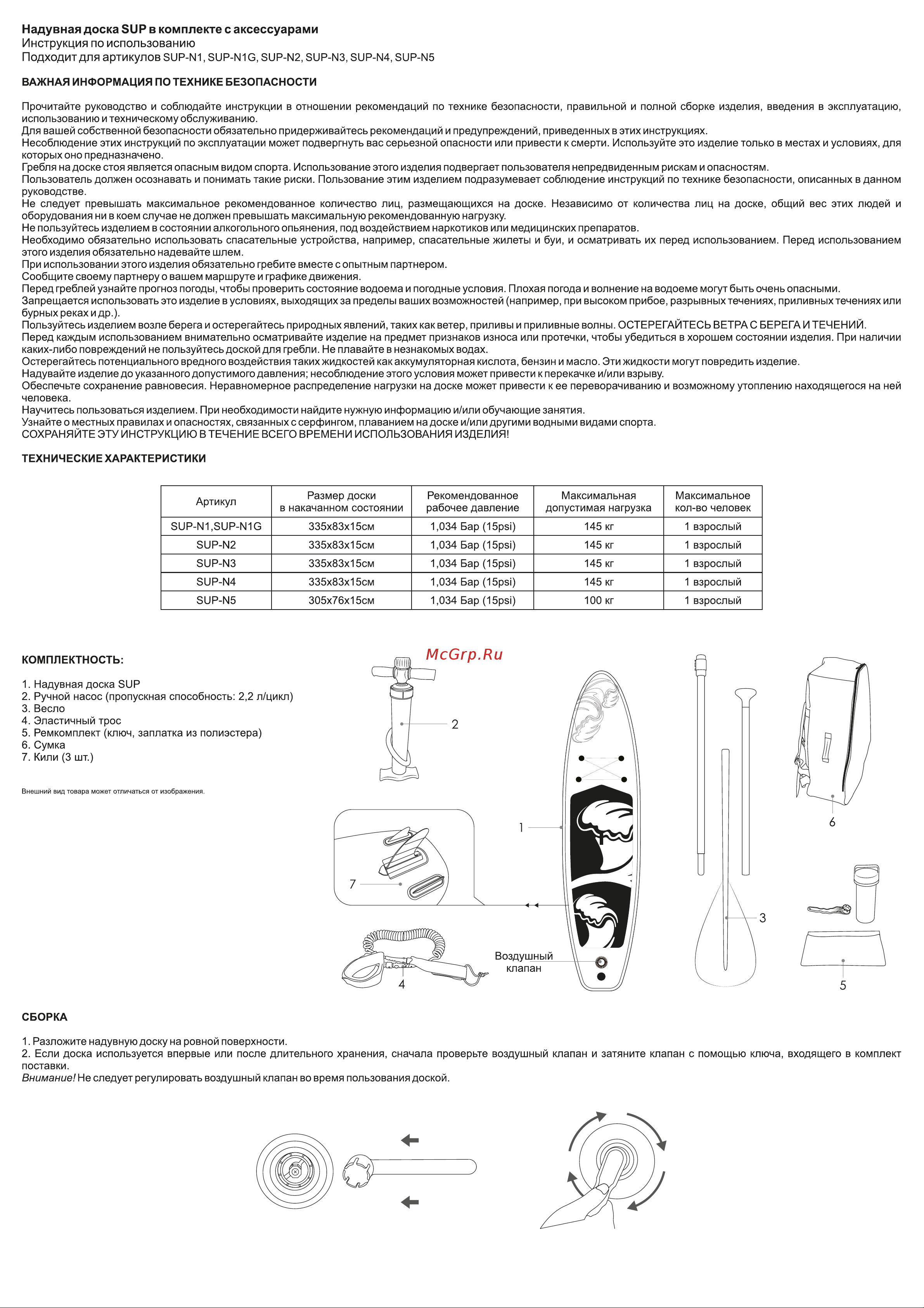 Greenhouse SUP-N1G Pink Руководство по эксплуатации онлайн